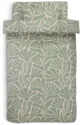 JYSK Спално бельо с чаршаф ELINE 140Х200 зелено