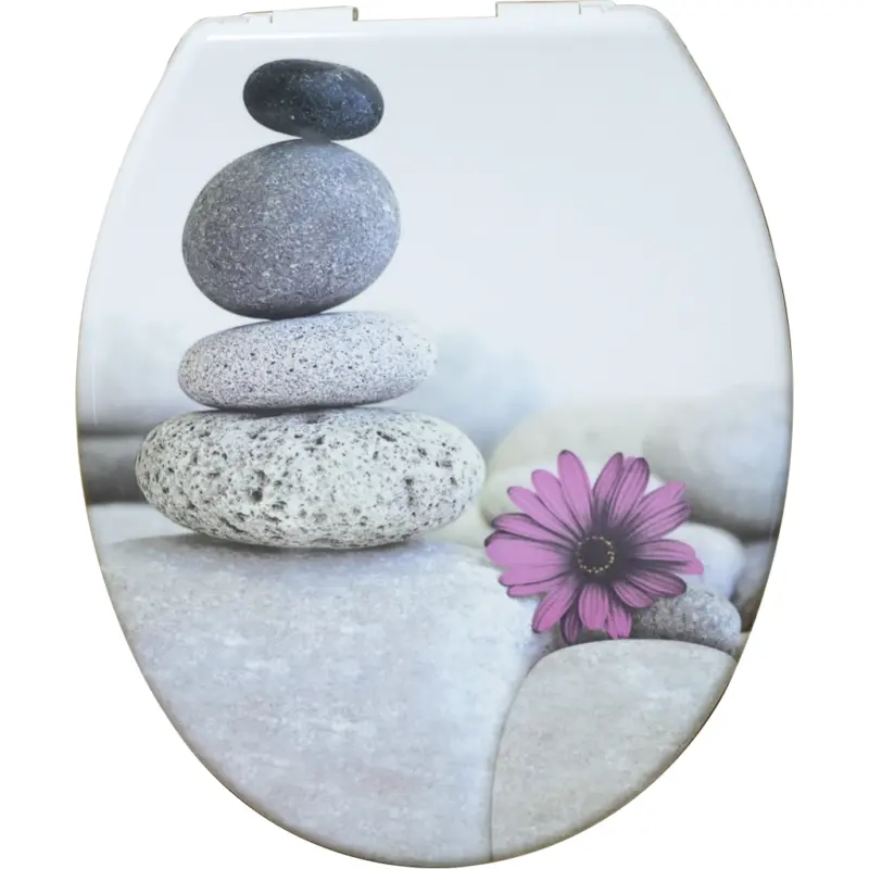 POCOline WC-Sitz graue Steine