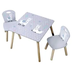 Kesper Kindertisch mit zwei St&uuml;hlen