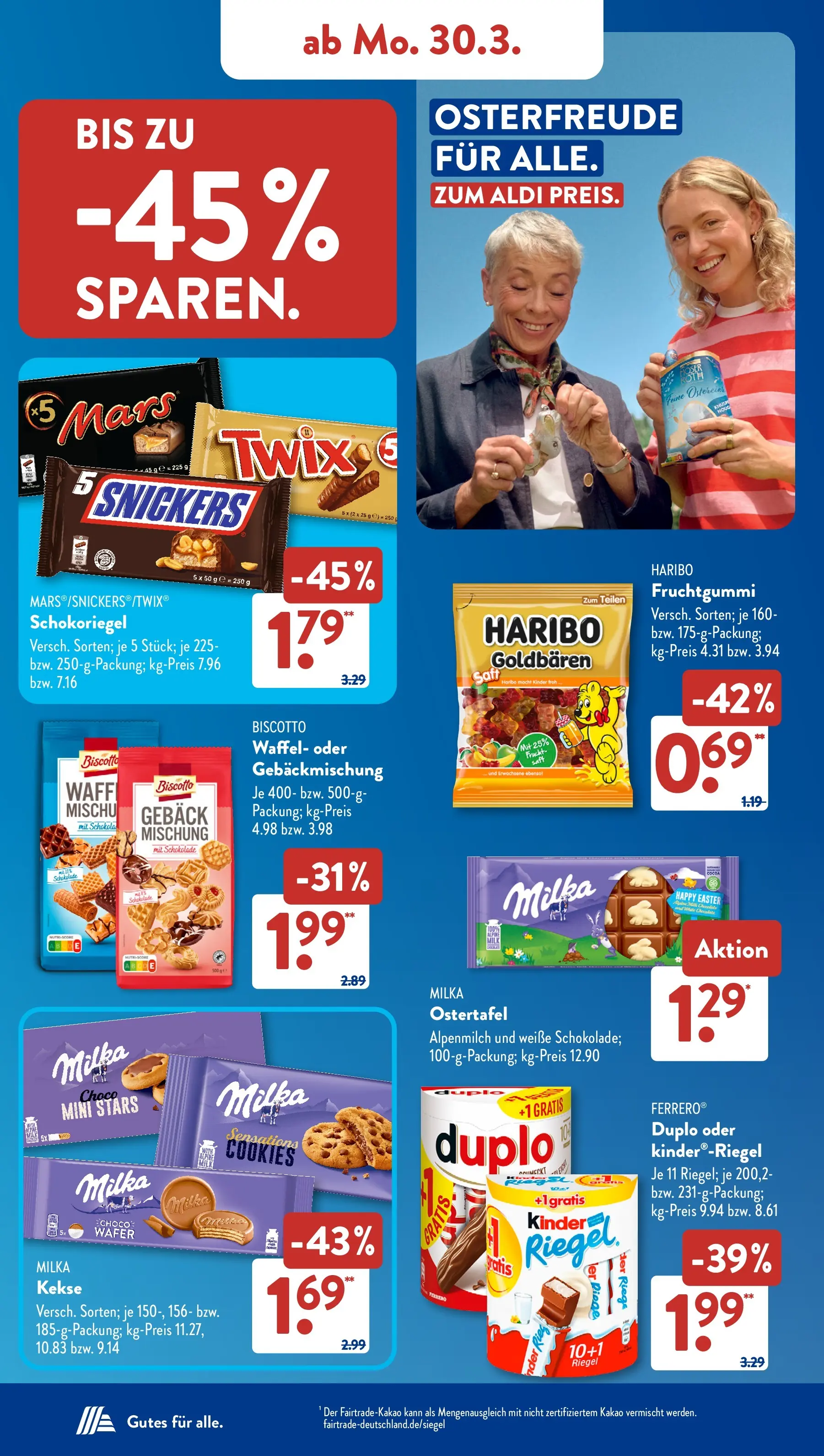 Aldi Süd - Aldi Süd: Wochenangebote (ab 29.03.2026) zum Blättern | Seite: 18 | Produkte: Schokolade, Milka, Mars, Twix
