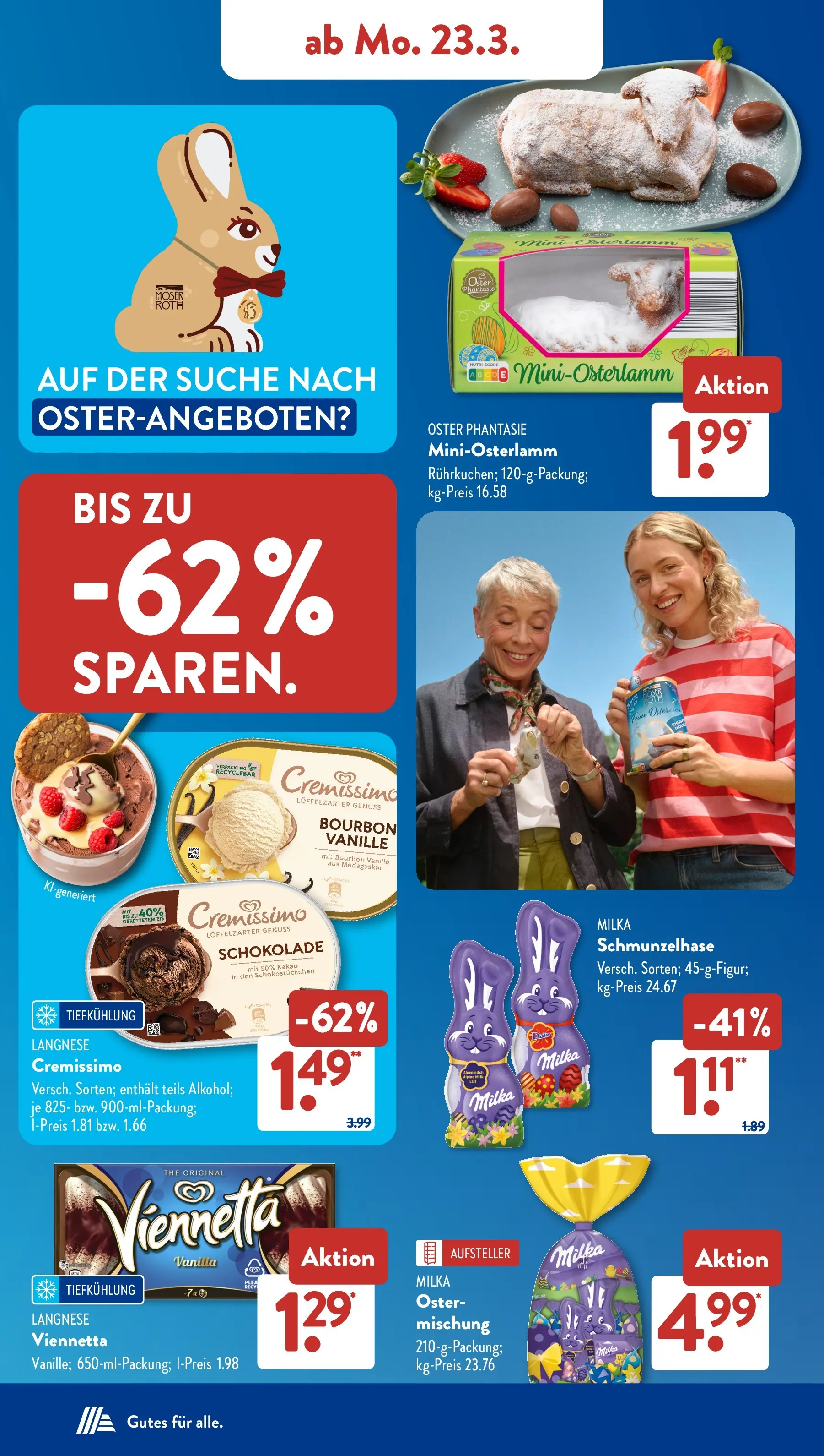 Aldi Süd Wochenangebote (ab 23.03.2026) zum Blättern | Seite: 6 | Produkte: Schokolade, Milka, Bourbon, Eis