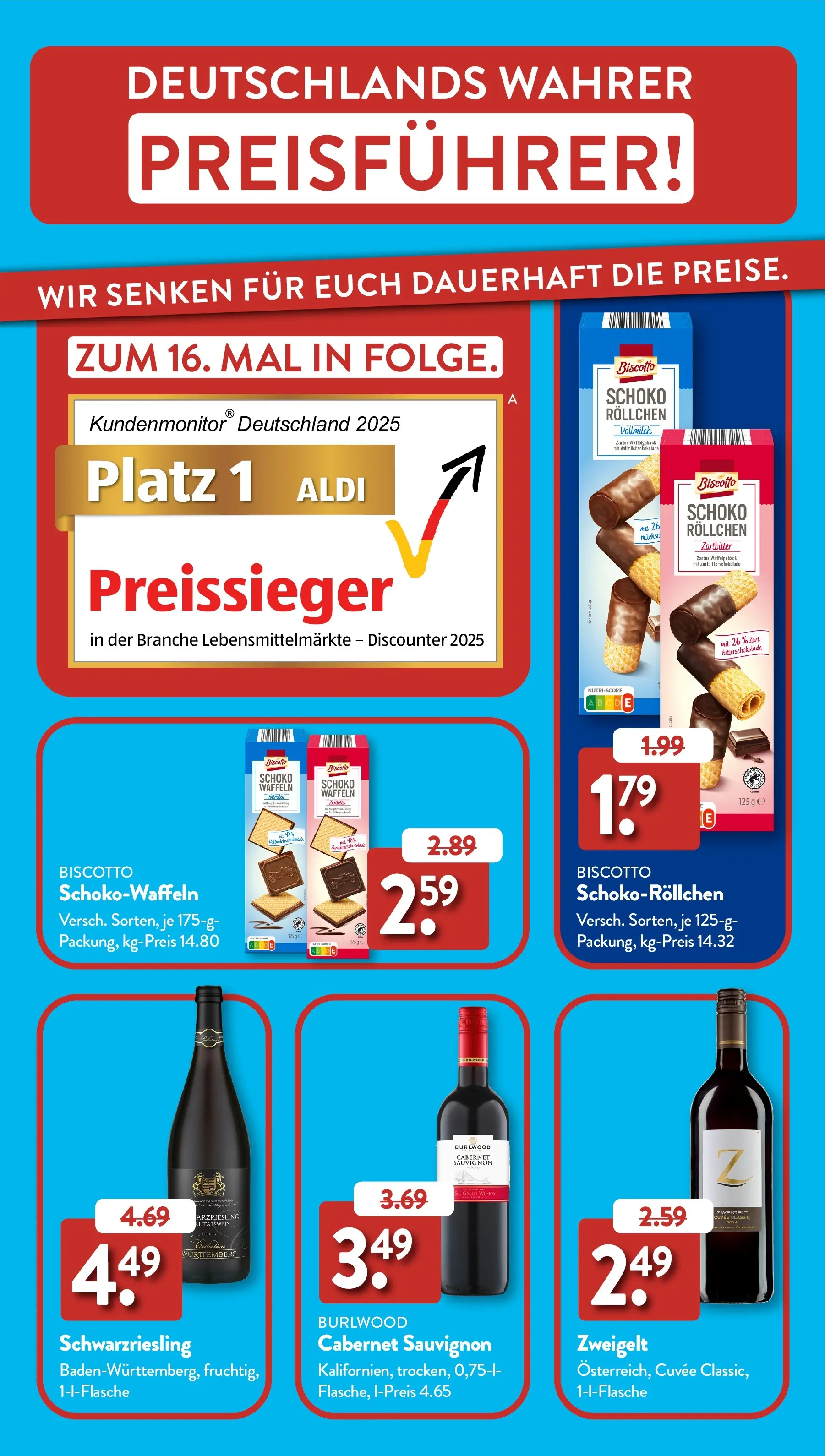 Aldi Süd Wochenangebote (ab 23.03.2026) zum Blättern | Seite: 32 | Produkte: Waffeln