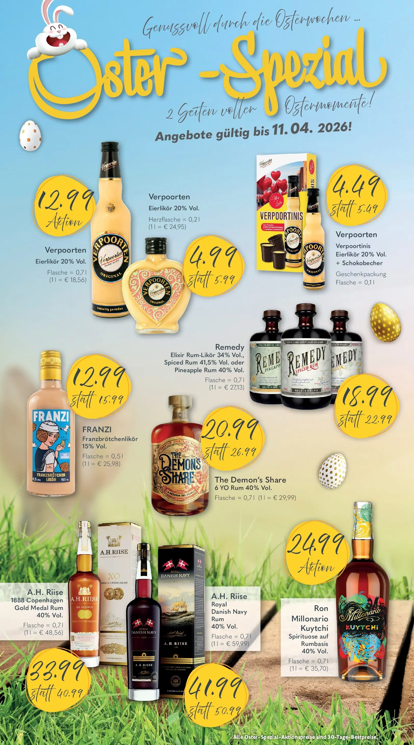 Getränkeland Prospekt Sandesneben (ab 30.03.2026) zum Blättern | Seite: 8 | Produkte: Likör, Rum