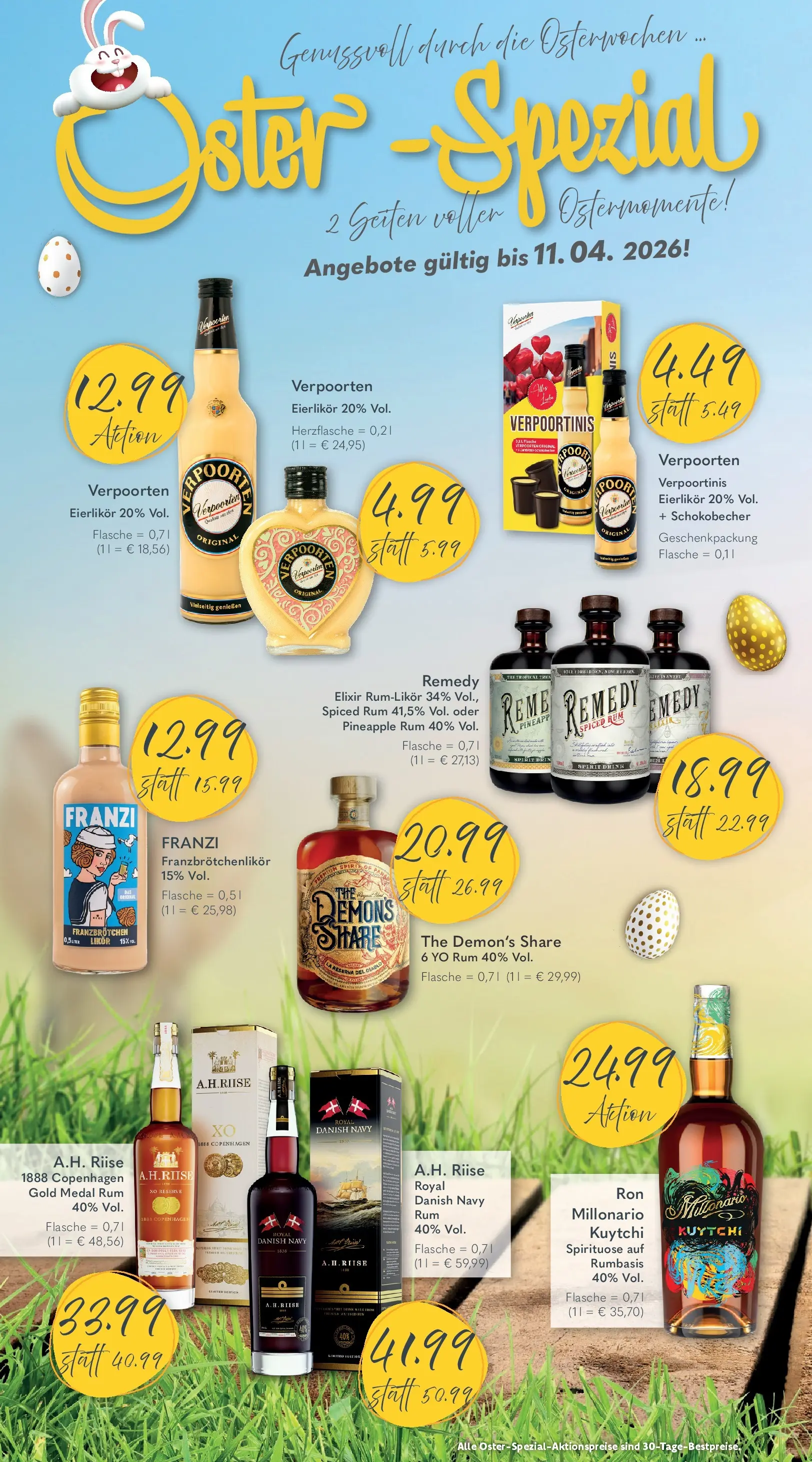 Getränkeland Prospekt Neustrelitz (ab 30.03.2026) zum Blättern | Seite: 6 | Produkte: Likör, Rum