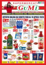 GuM&igrave; Supermercati Grandi offerte piccoli prezzi - al 19.04.2026