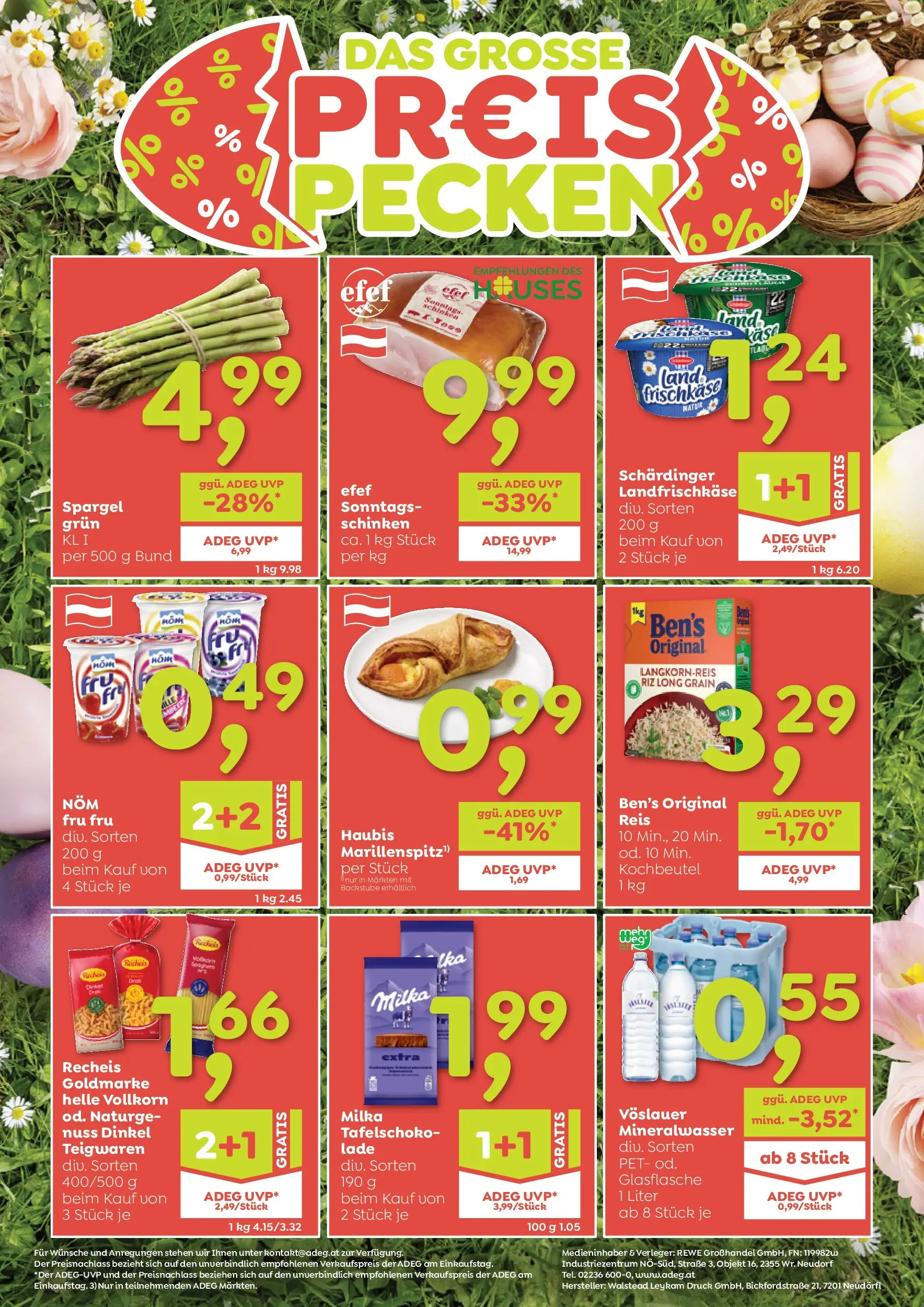 ADEG St. Magdalena, Eggersdorf, Teufenbach-Katsch von 26.03.2026 - Aktuelle Angebote | Seite: 8 | Produkte: Schinken, Reis