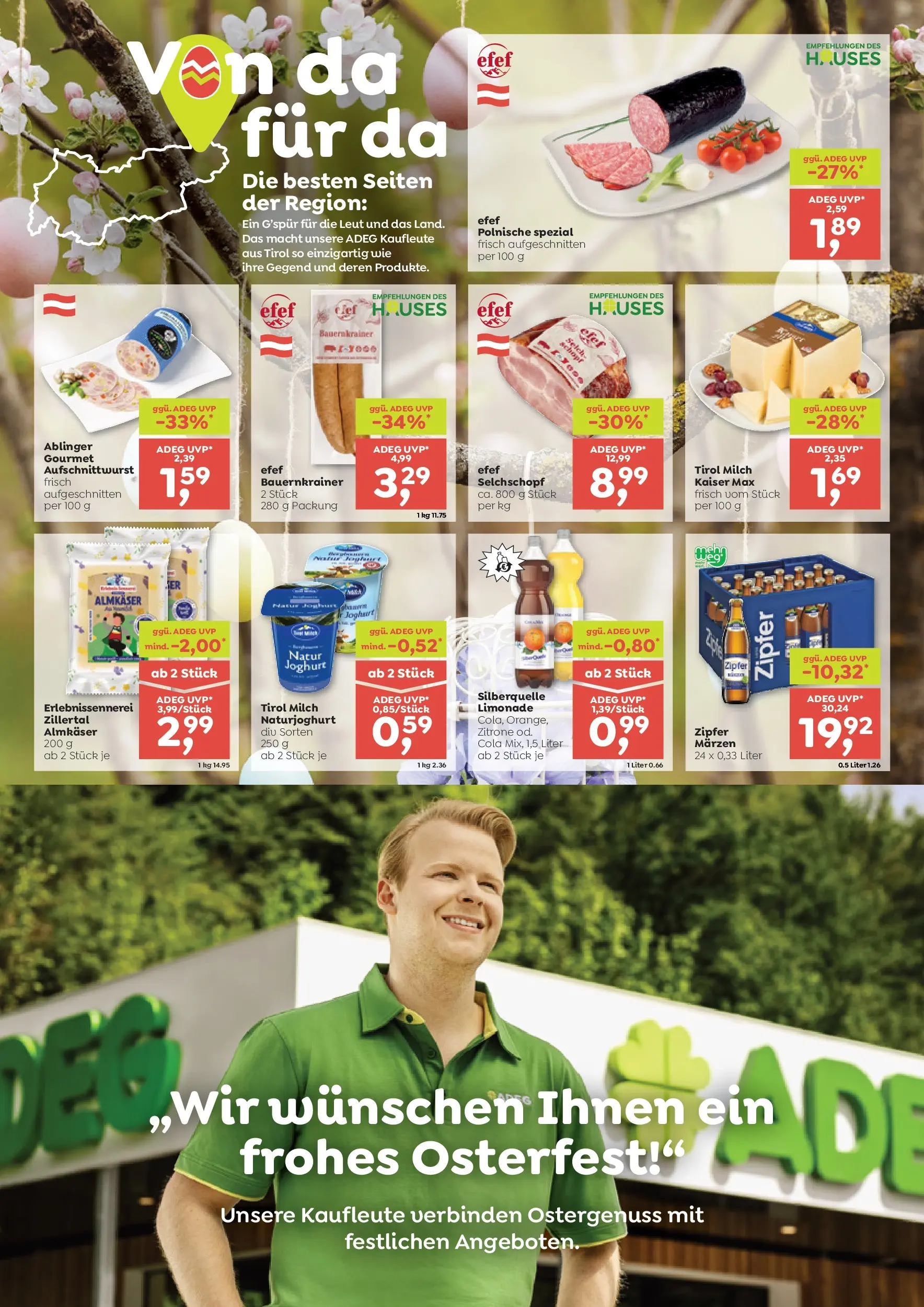 ADEG Ramsau, Abfaltersbach, Lienz/Tristach von 26.03.2026 - Aktuelle Angebote | Seite: 6 | Produkte: Zitrone, Milch, Joghurt