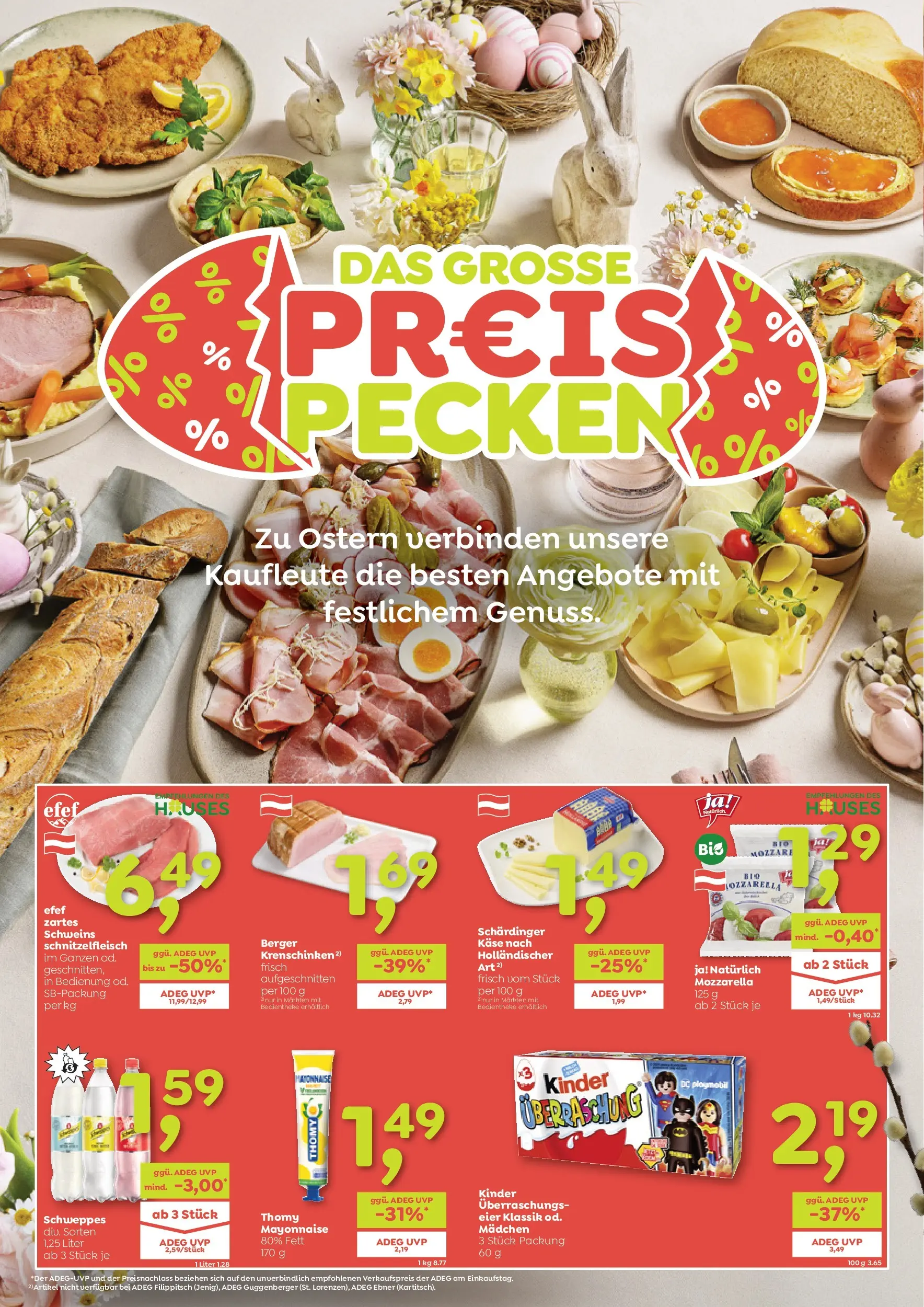 ADEG St. Magdalena, Eggersdorf, Teufenbach-Katsch von 26.03.2026 - Aktuelle Angebote | Seite: 2 | Produkte: Mayonnaise, Käse, Eier