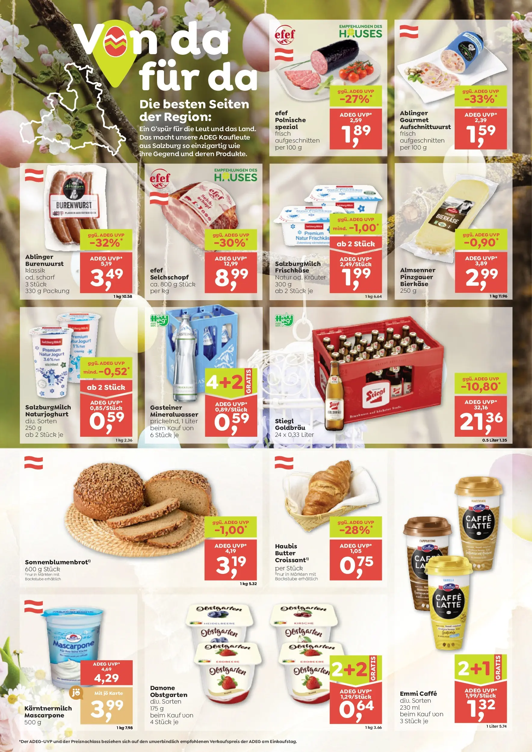 ADEG Hüttschlag, Niedernsill, Dienten Am Hochkönig von 26.03.2026 - Aktuelle Angebote | Seite: 4 | Produkte: Butter