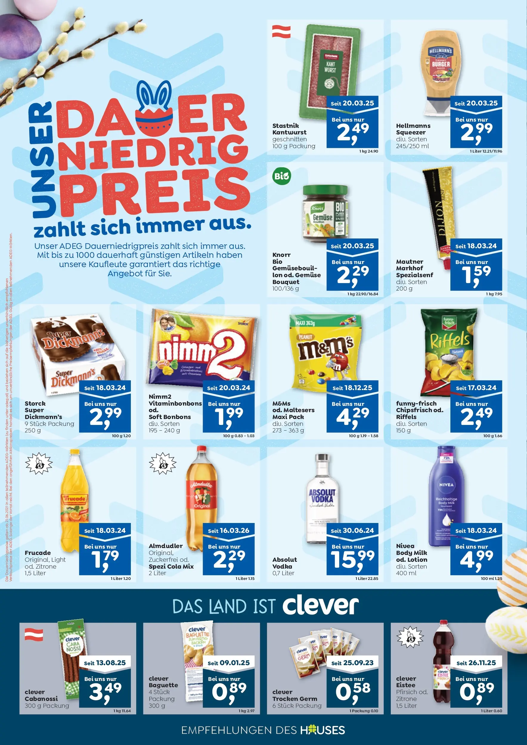 ADEG St. Magdalena, Eggersdorf, Teufenbach-Katsch von 26.03.2026 - Aktuelle Angebote | Seite: 6 | Produkte: Eis, Zitrone, Wurst, Pfirsich
