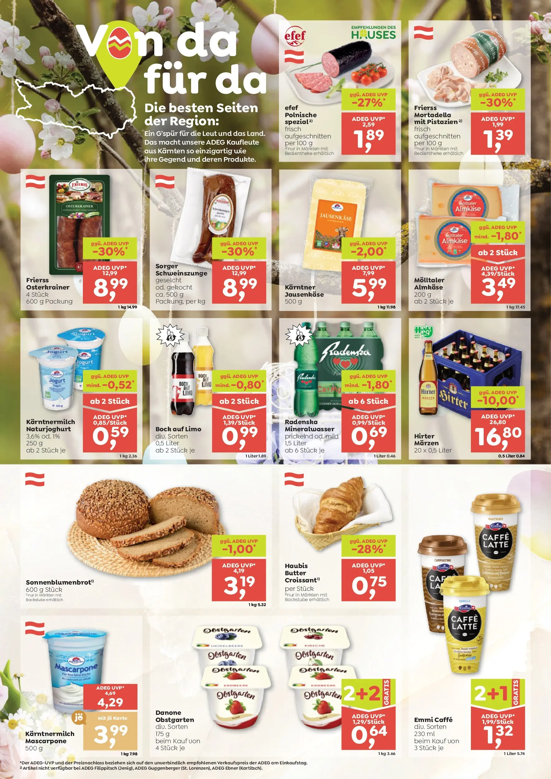 ADEG Preitenegg, Micheldorf, Arriach von 26.03.2026 - Aktuelle Angebote | Seite: 4 | Produkte: Butter