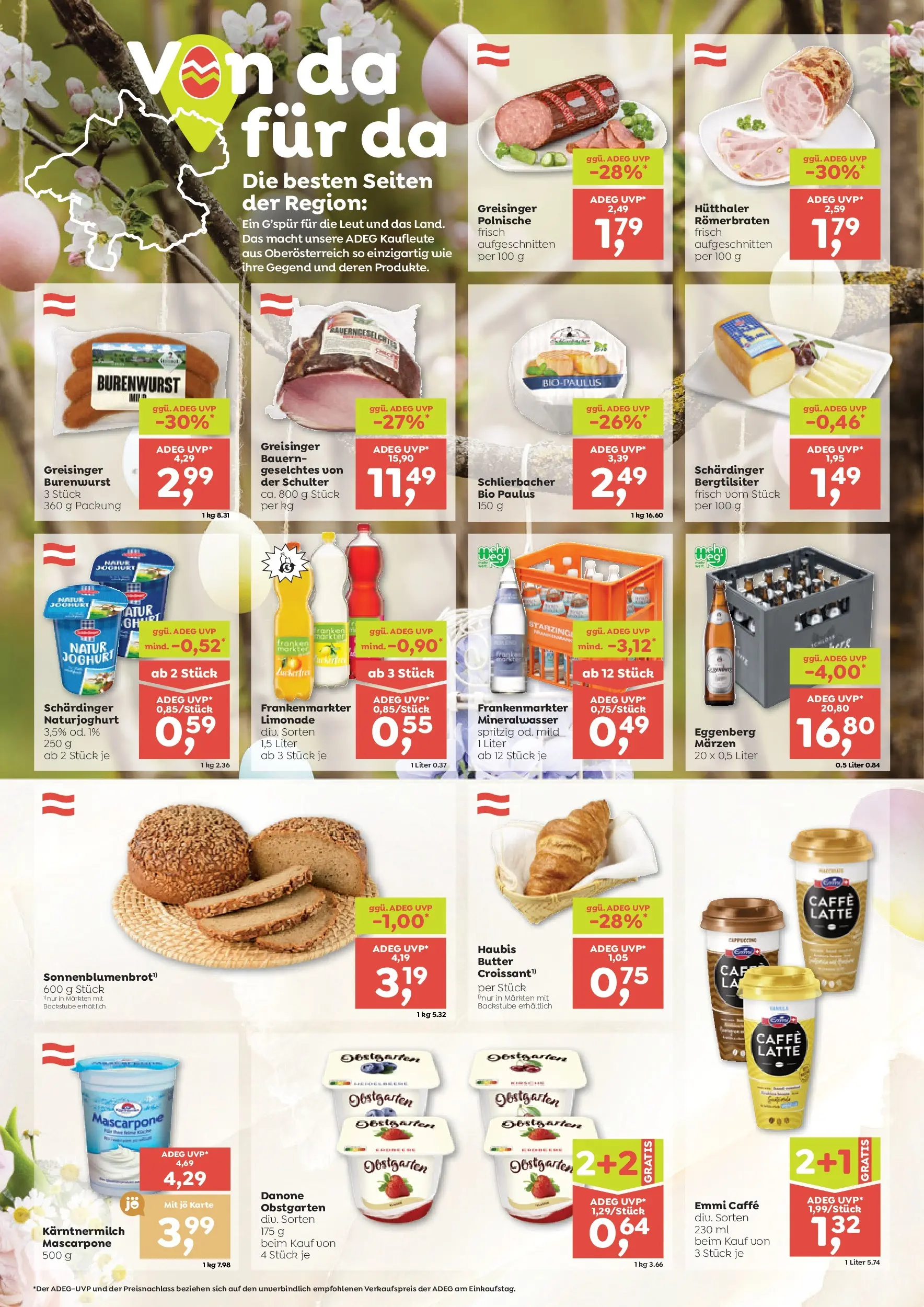 ADEG Steinbach/Ziehb, Maria Neustift, Pettenbach von 26.03.2026 - Aktuelle Angebote | Seite: 4 | Produkte: Butter, Joghurt