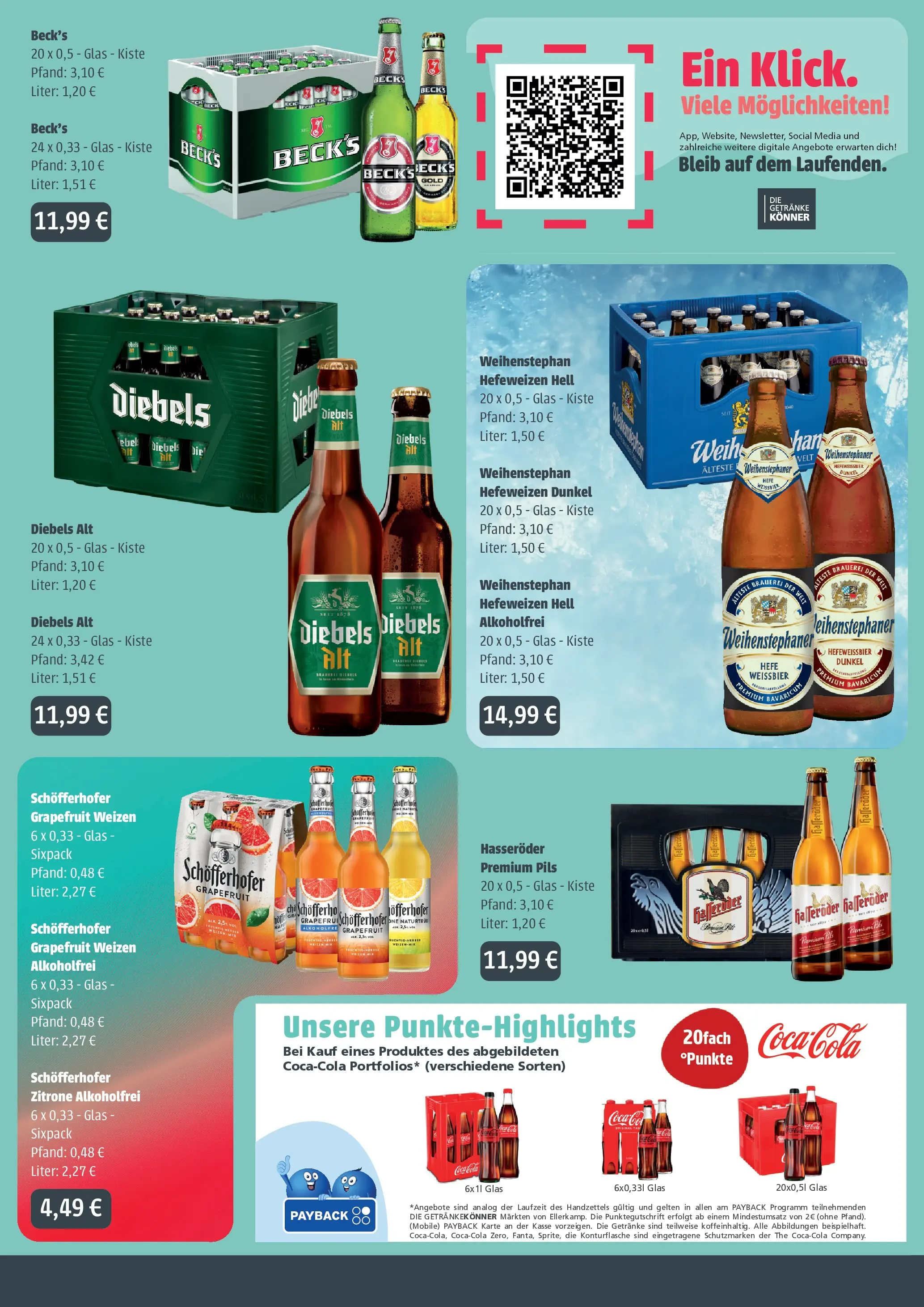 Angebote - Getränke Ellerkamp: Getränkeangebote (ab 29.03.2026) zum Blättern | Seite: 2 | Produkte: Weißbier, Hefe weissbier, Zitrone, Hasseröder