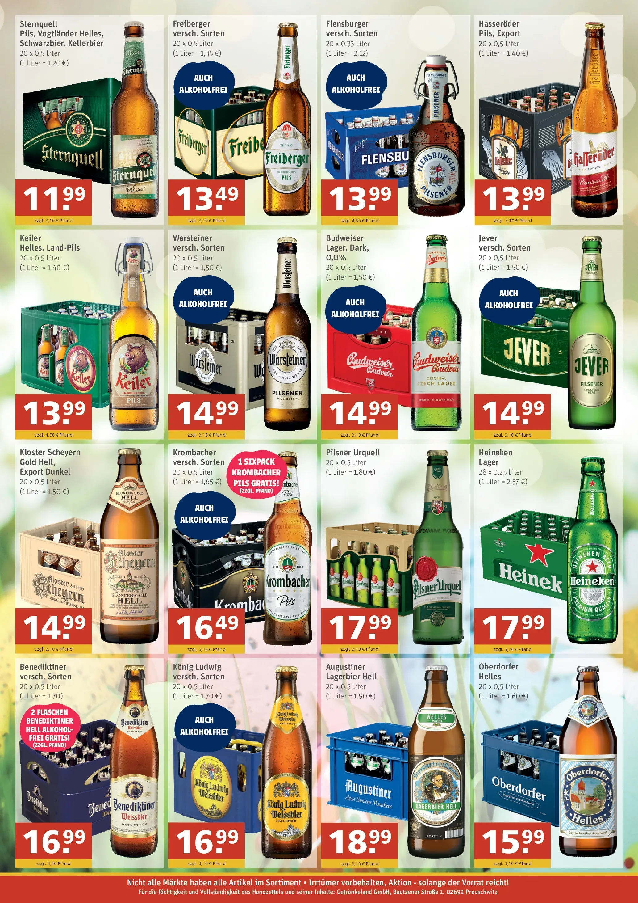 Angebote - GetränkeLand Mayer: Getränkeangebote (ab 29.03.2026) zum Blättern | Seite: 2 | Produkte: Burger, Flensburger, Jever, Krombacher