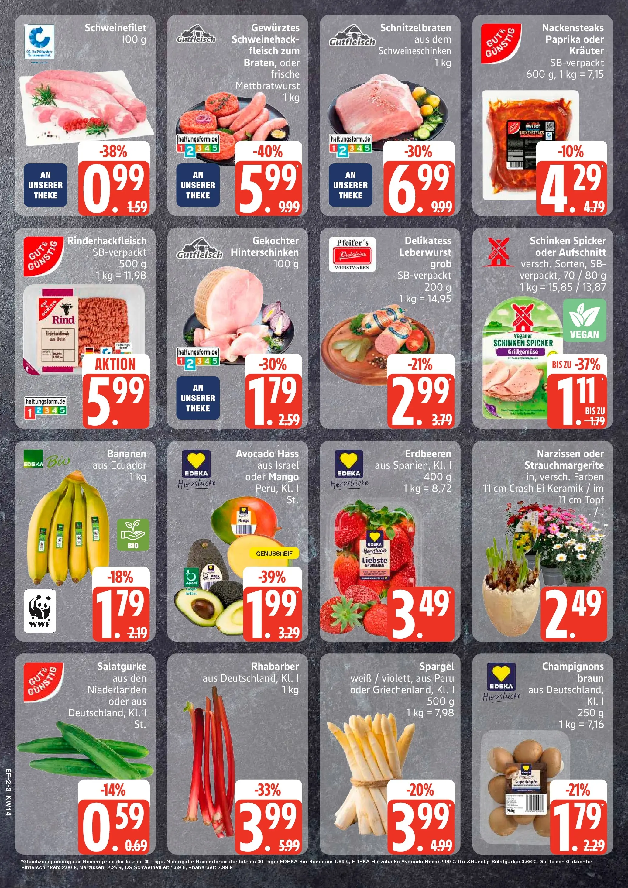 Edeka prospekt Schellhorn	 (ab 30.03.2026) » Angebote Online | Seite: 2 | Produkte: Theke, Spargel, Paprika, Schinken