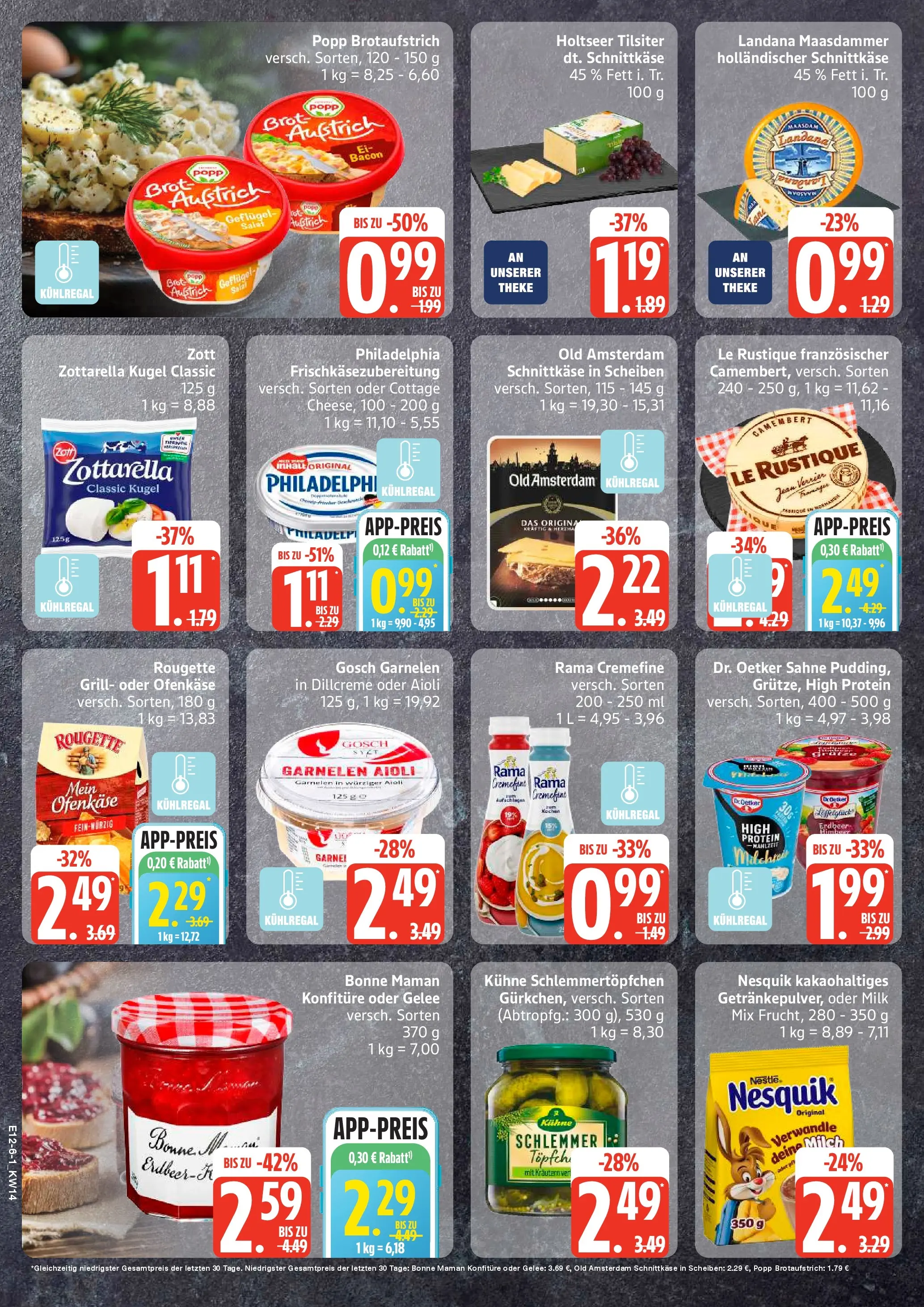 Edeka prospekt Sterup	 (ab 29.03.2026) » Angebote Online | Seite: 6 | Produkte: Nesquik, Milch, Garnelen, Salat