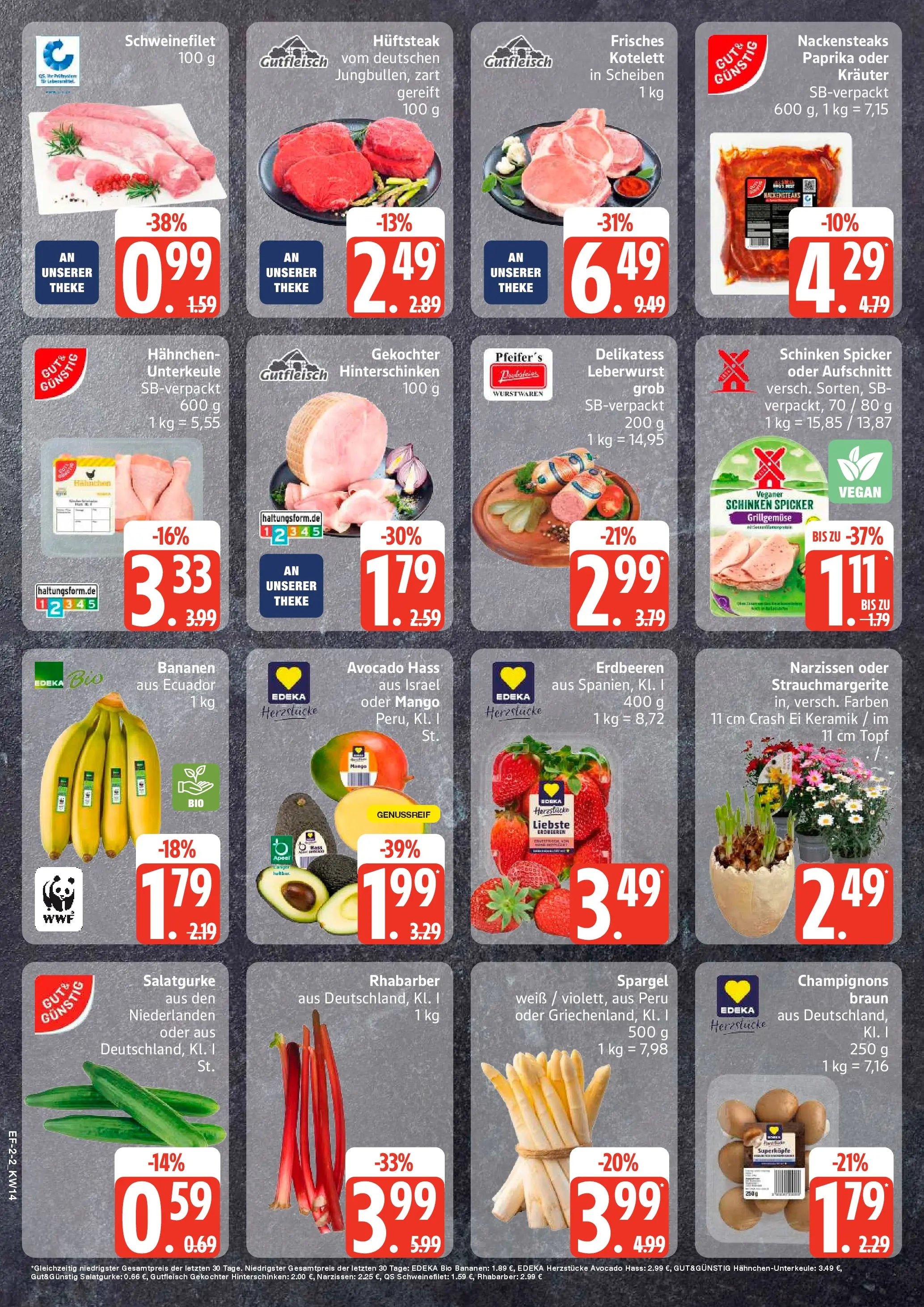 Edeka prospekt Luhnstedt	 (ab 29.03.2026) » Angebote Online | Seite: 2 | Produkte: Schweinefilet, Avocado, Schinken, Steak