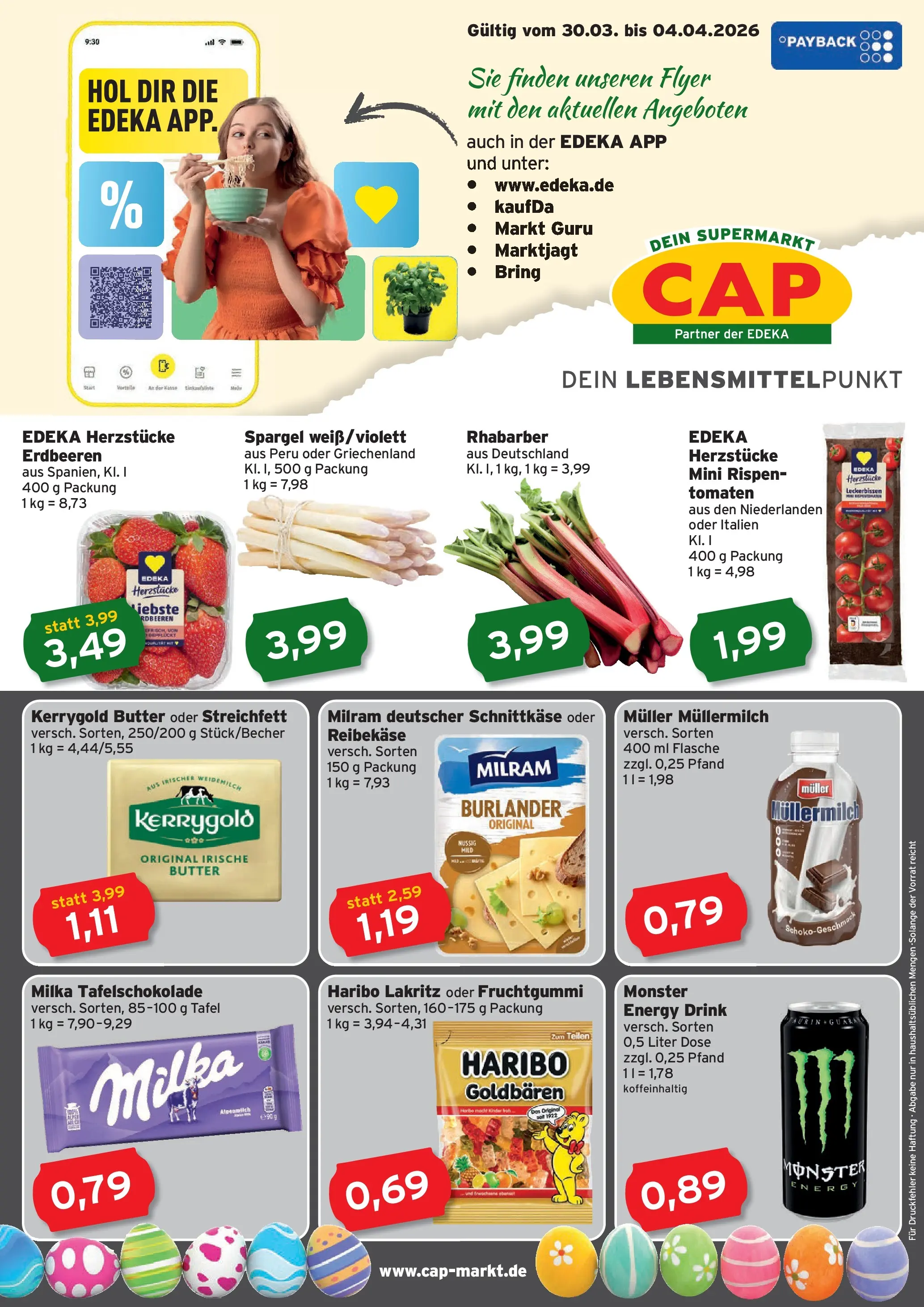 Edeka prospekt Rostock	 (ab 29.03.2026) » Angebote Online | Seite: 1 | Produkte: Haribo, Spargel, Milram, Erdbeeren