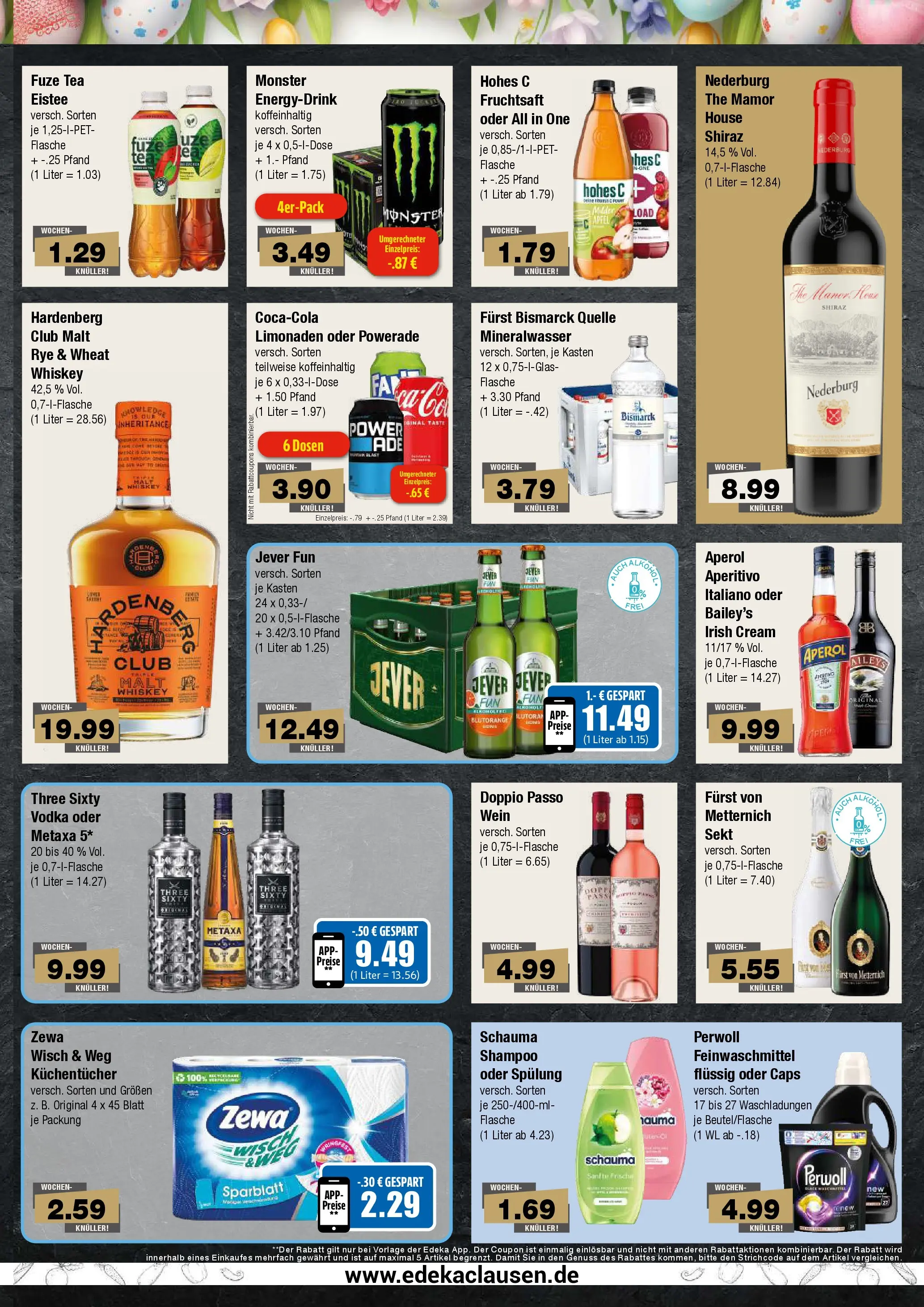 Edeka prospekt Hamburg	 (ab 30.03.2026) » Angebote Online | Seite: 7 | Produkte: Fuze tea, Furst von metternich, Zewa, Powerade