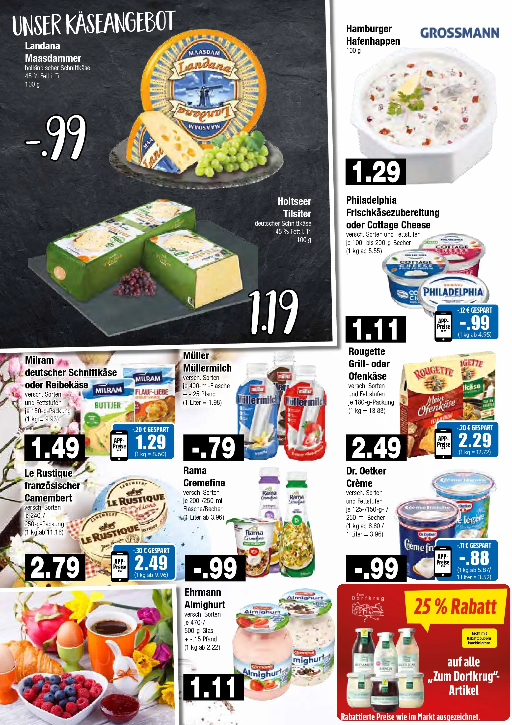 Edeka prospekt Hamburg	 (ab 30.03.2026) » Angebote Online | Seite: 4 | Produkte: Rama, Creme, Milram, Muller mullermilch