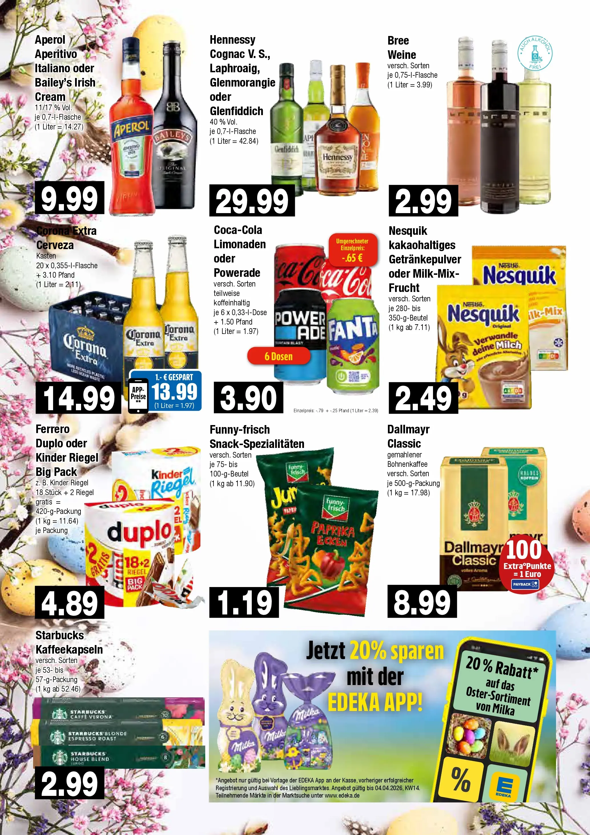 Edeka prospekt Hamburg	 (ab 30.03.2026) » Angebote Online | Seite: 10 | Produkte: Milch, Milka, Dallmayr, Powerade