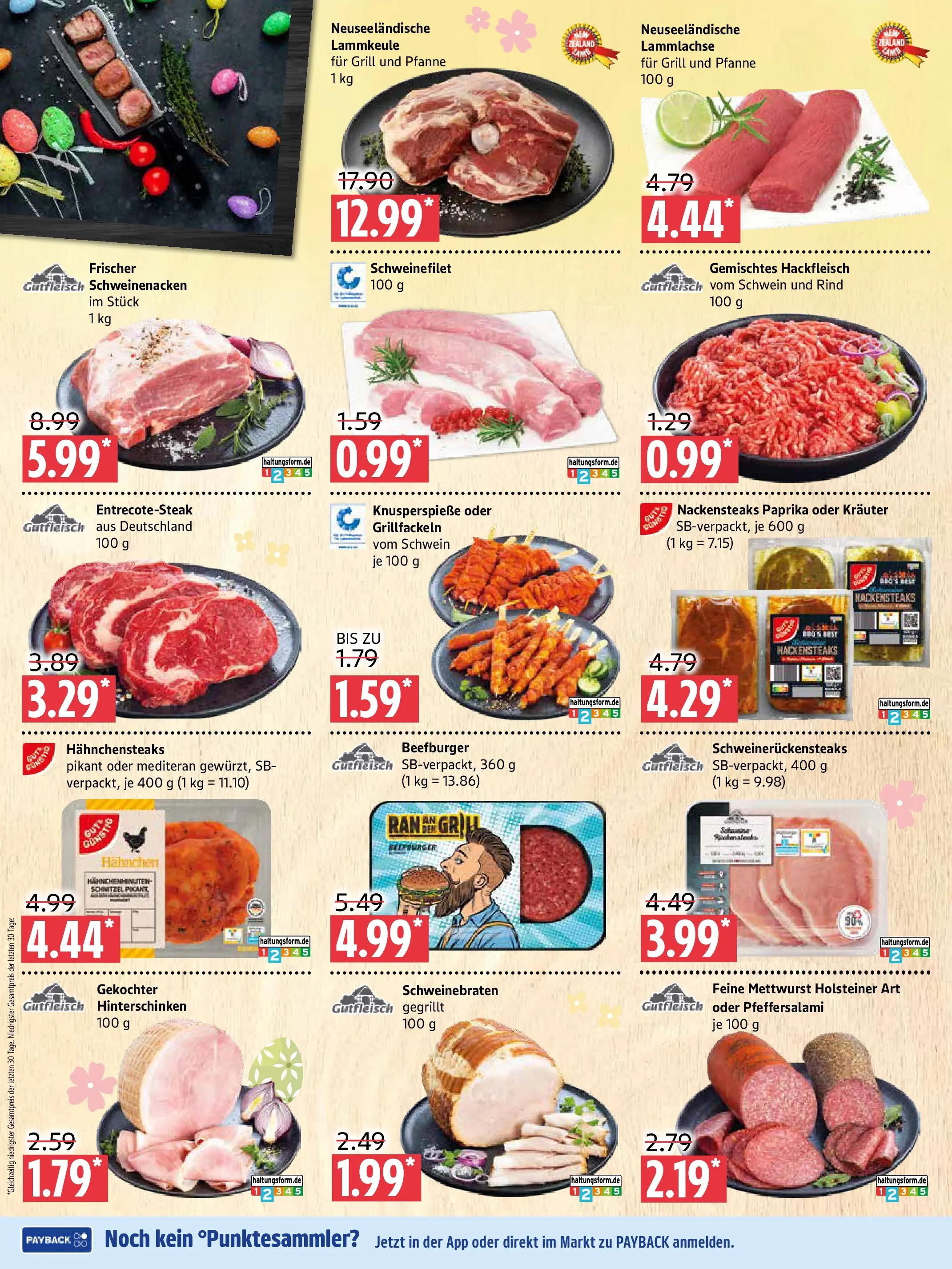 Angebote (ab 30.03.2026) » Angebote Online | Seite: 2 | Produkte: Lammkeule, Schnitzel, Schweinefilet, Paprika