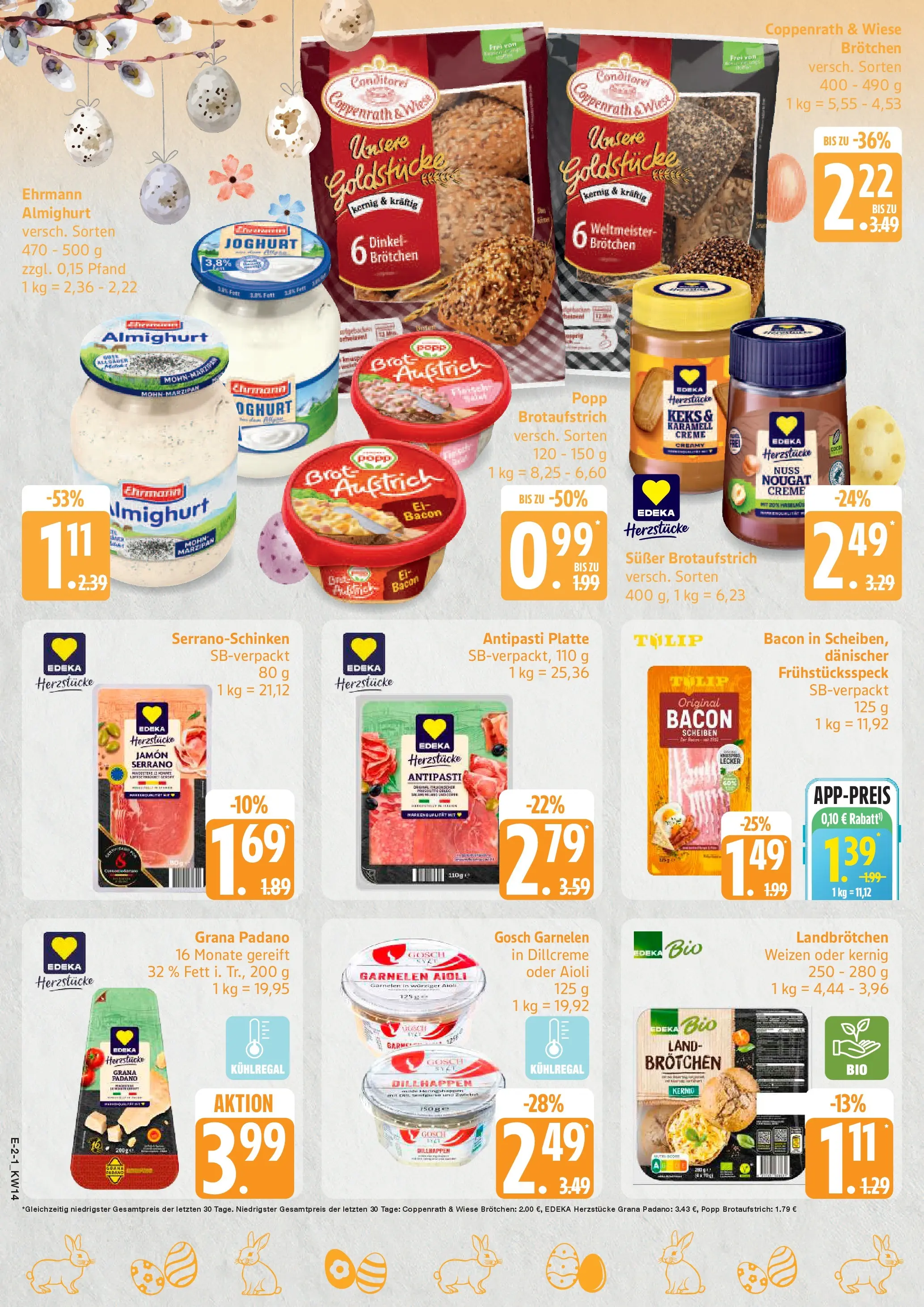Angebote (ab 30.03.2026) » Angebote Online | Seite: 2 | Produkte: Garnelen, Creme, Wurst, Brot