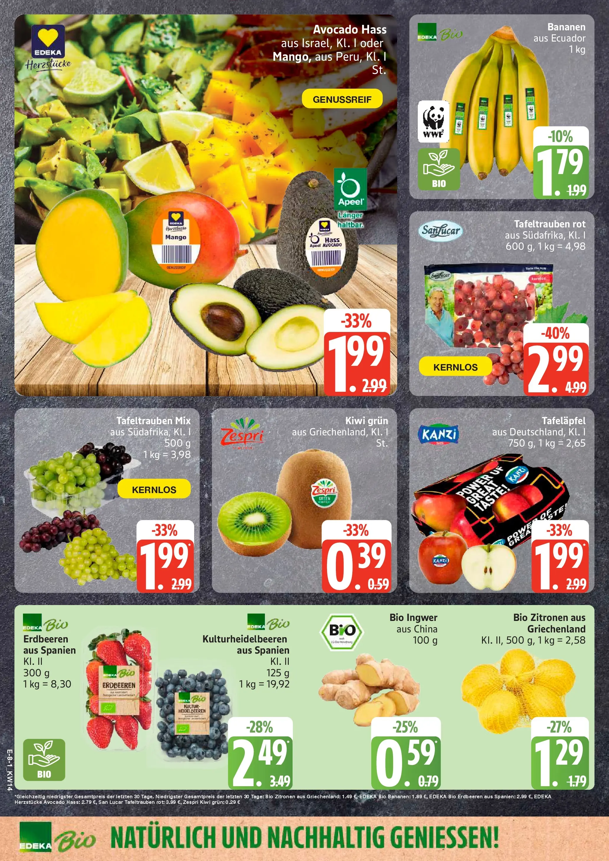 Angebote (ab 30.03.2026) » Angebote Online | Seite: 8 | Produkte: Bananen, Avocado, Mango, Erdbeeren