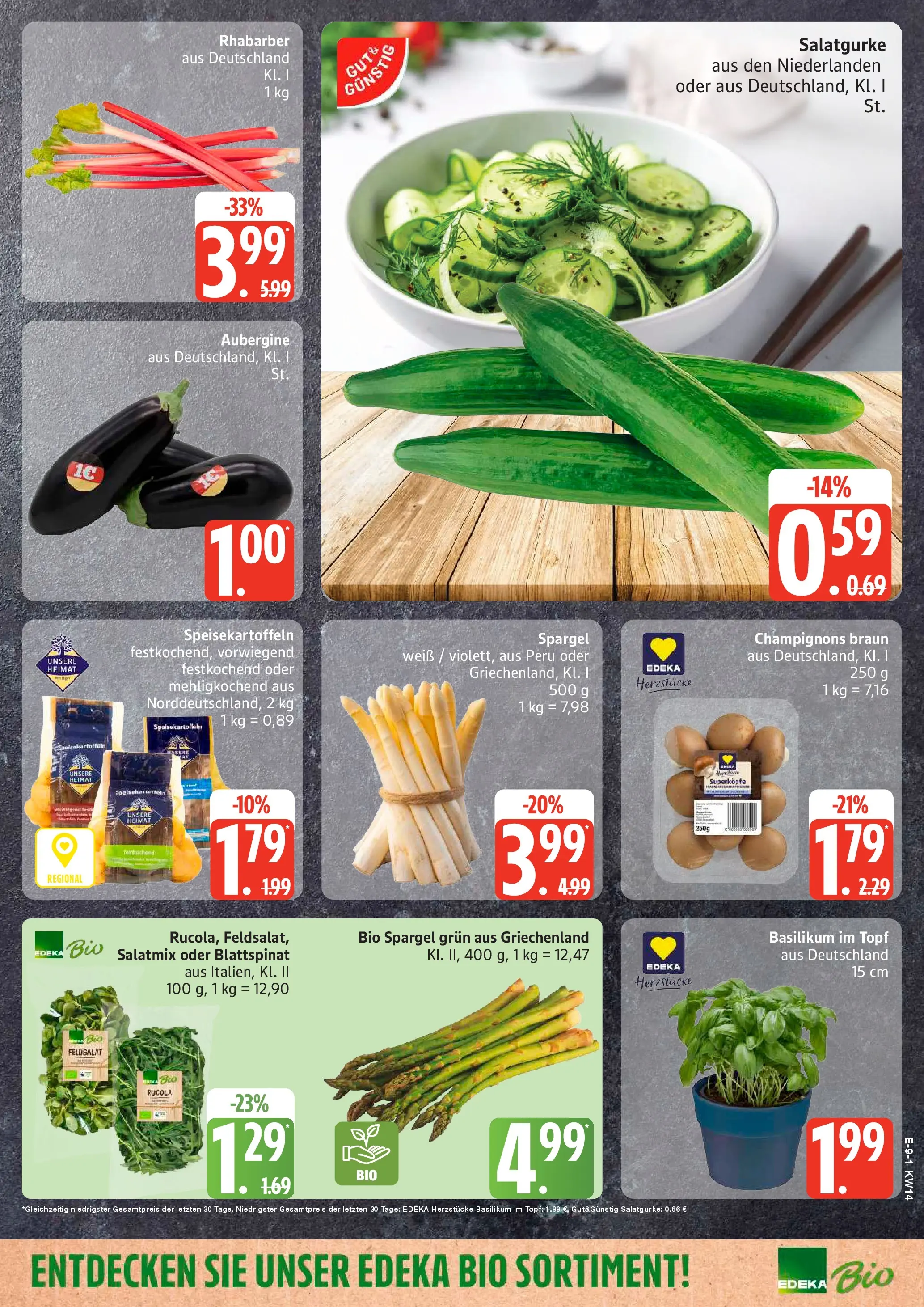 Angebote (ab 30.03.2026) » Angebote Online | Seite: 9 | Produkte: Rucola, Spargel, Champignons, Rhabarber