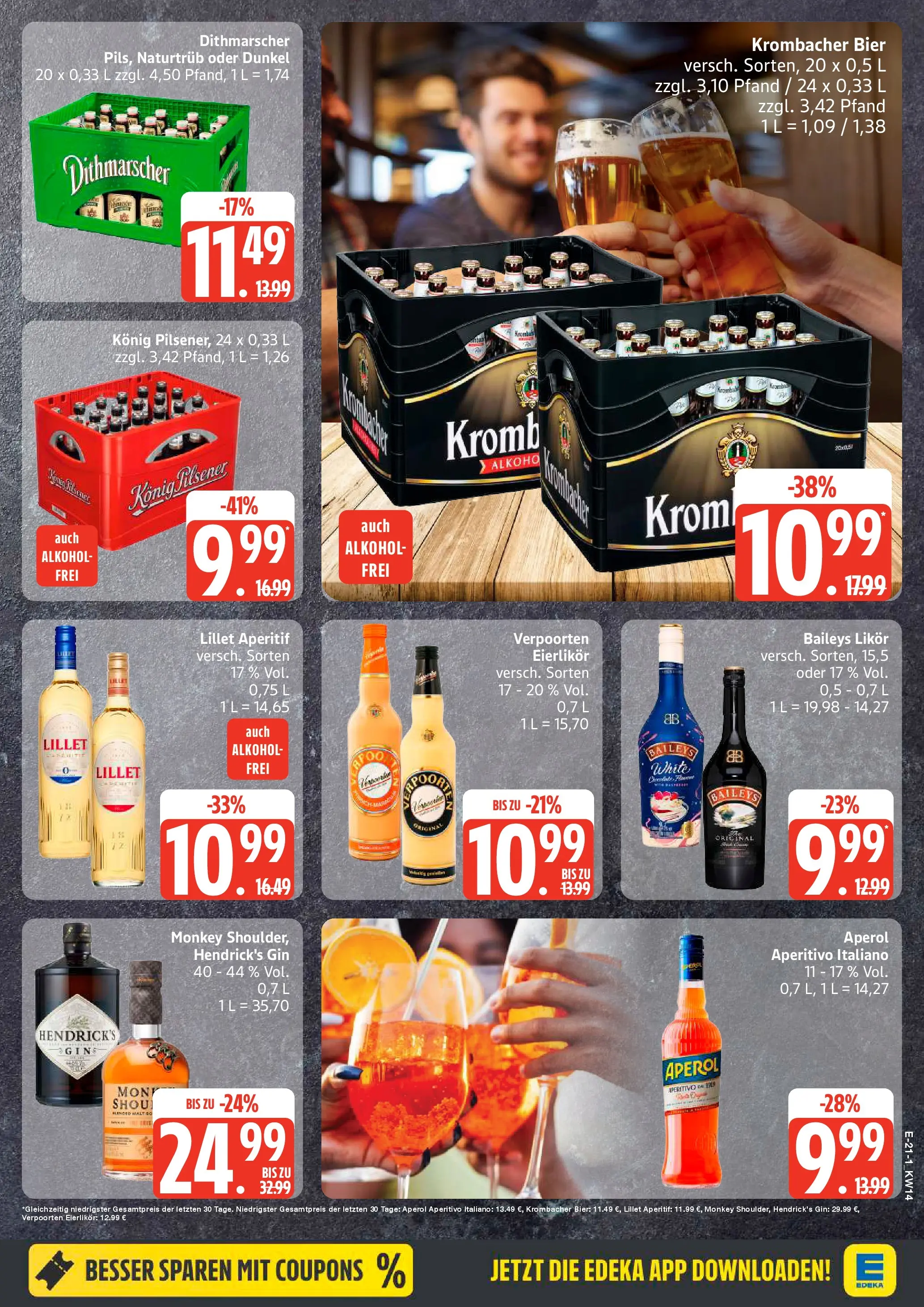 Angebote (ab 30.03.2026) » Angebote Online | Seite: 21 | Produkte: Likör, Lillet, Baileys, Gin