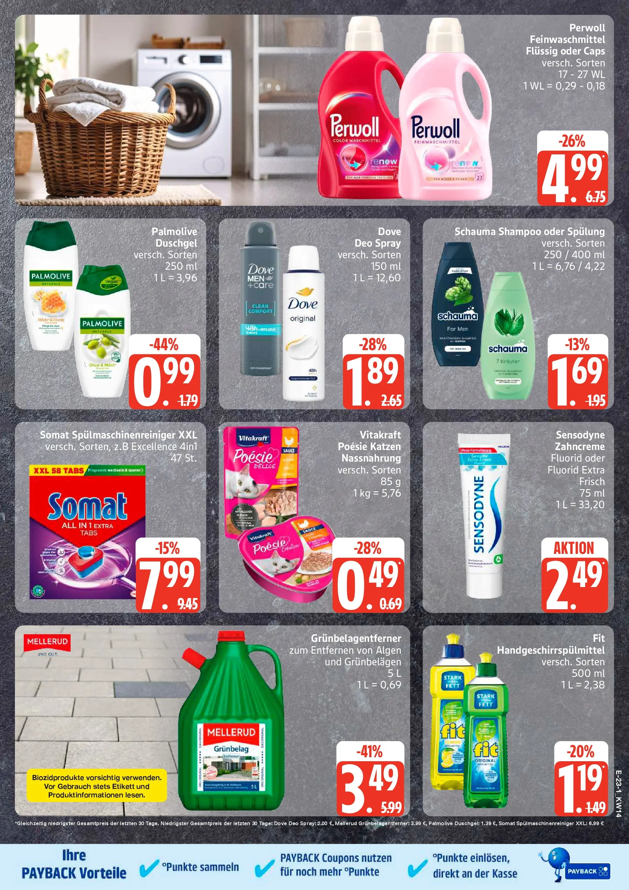 Angebote (ab 30.03.2026) » Angebote Online | Seite: 23 | Produkte: Spülung, Deodorant, Spülmaschinenreiniger, Shower Gel