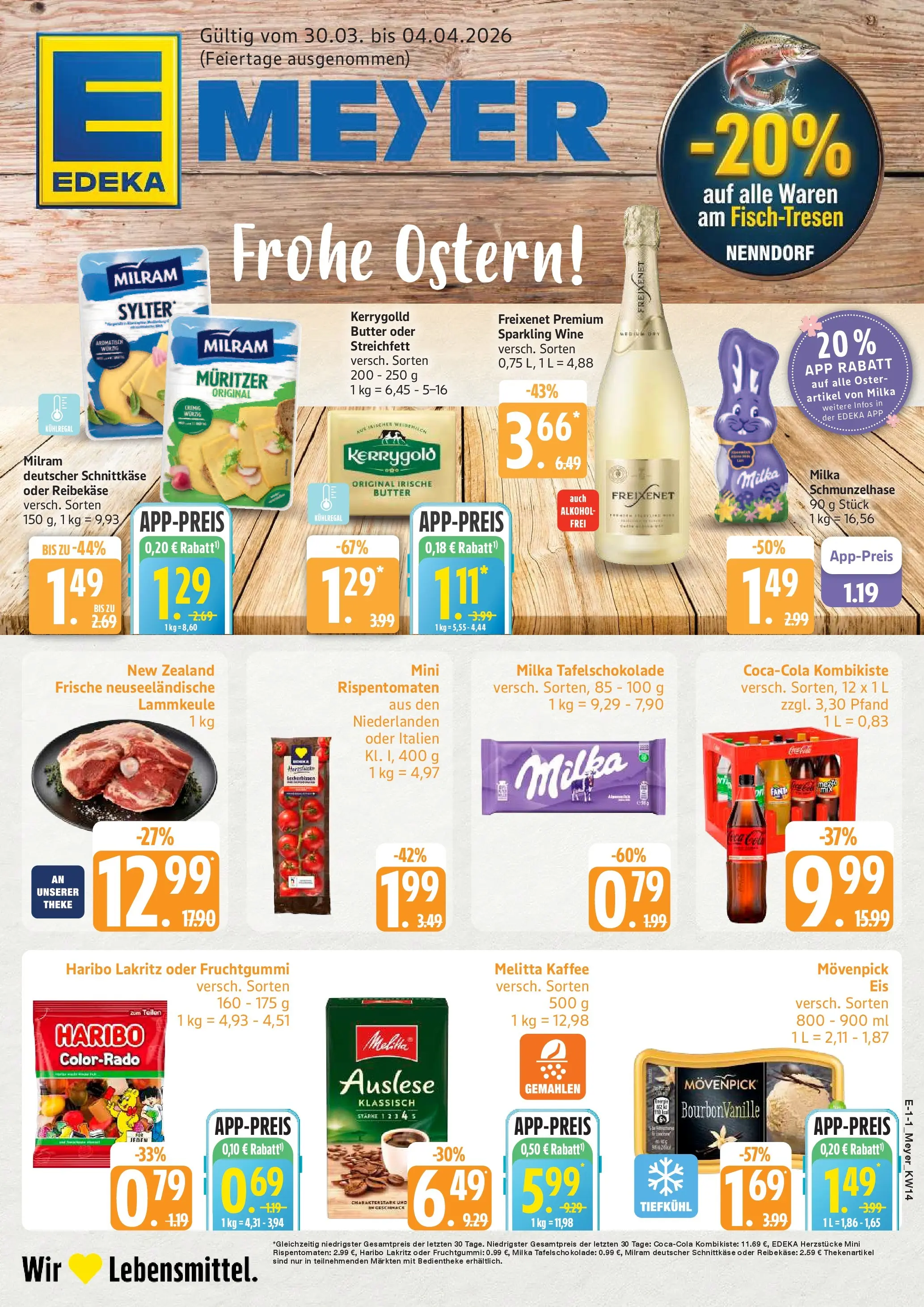 Edeka prospekt Seevetal	 (ab 30.03.2026) » Angebote Online | Seite: 1 | Produkte: Haribo, Freixenet, Movenpick eis, Reibekase