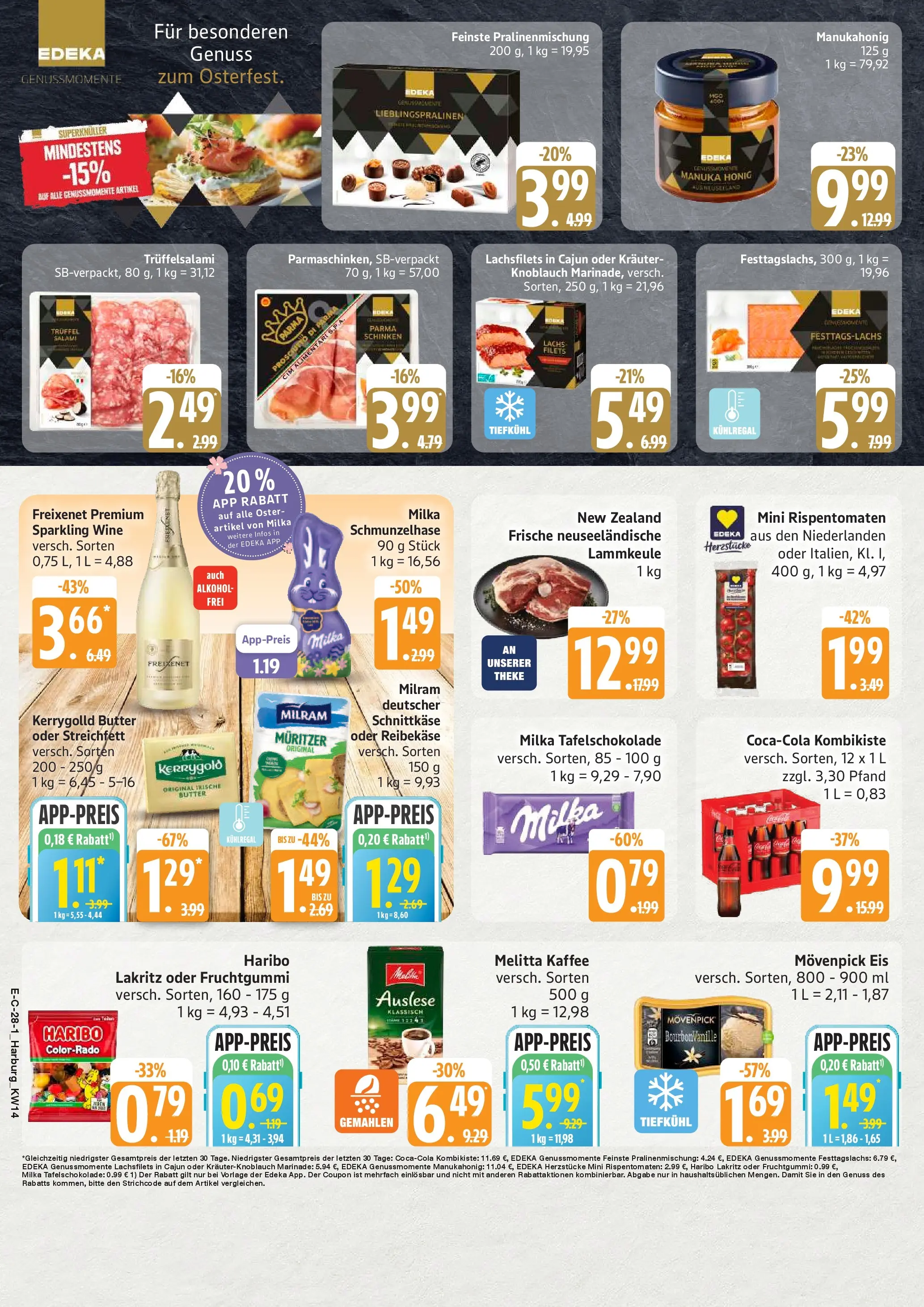 E center Prospekt Hamburg	 (ab 30.03.2026) » Angebote Online | Seite: 33 | Produkte: Butter, Milka, Milram, Reibekase