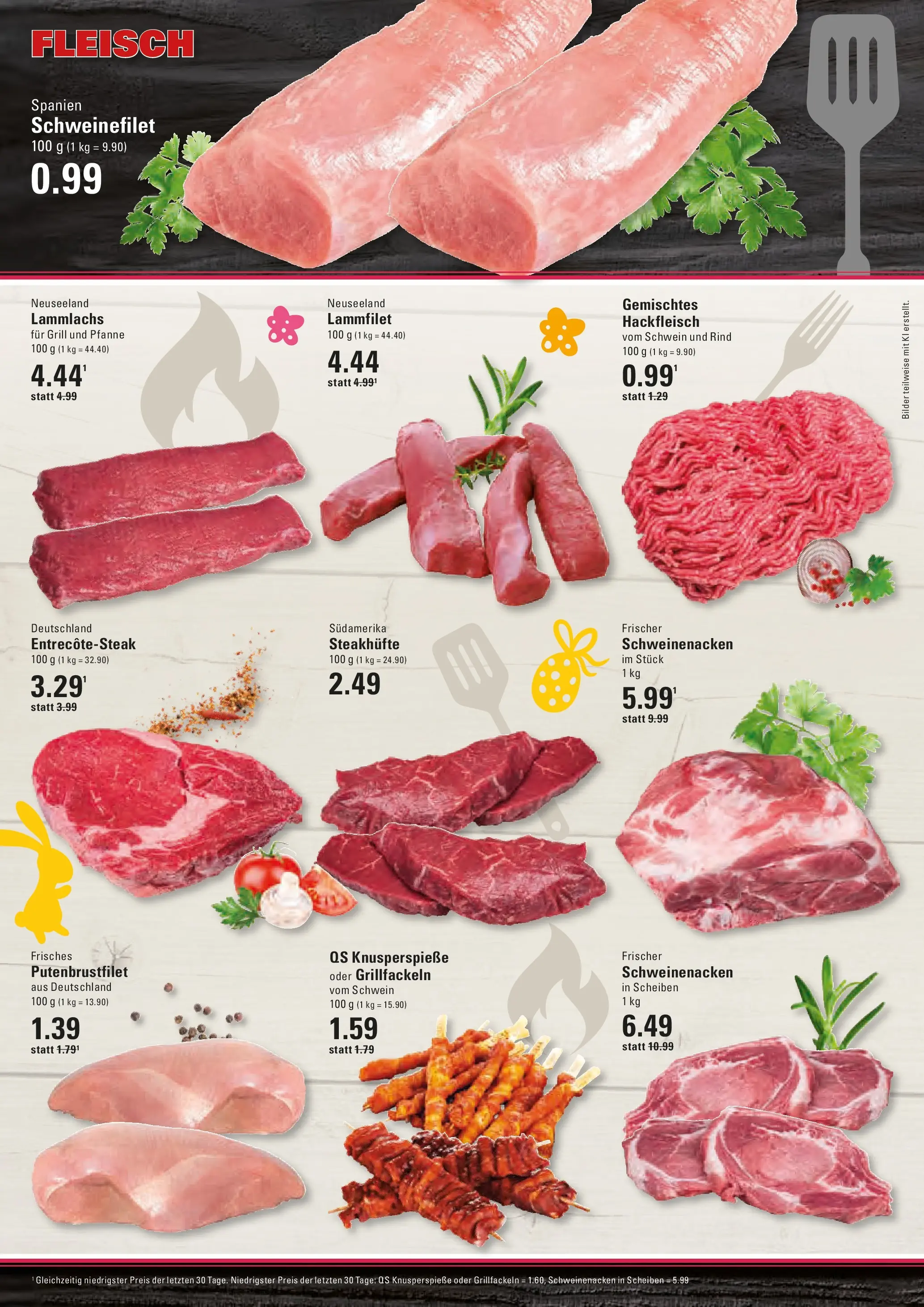 Edeka prospekt Stade	 (ab 30.03.2026) » Angebote Online | Seite: 4 | Produkte: Entrecote, Steak, Fleisch, Hackfleisch