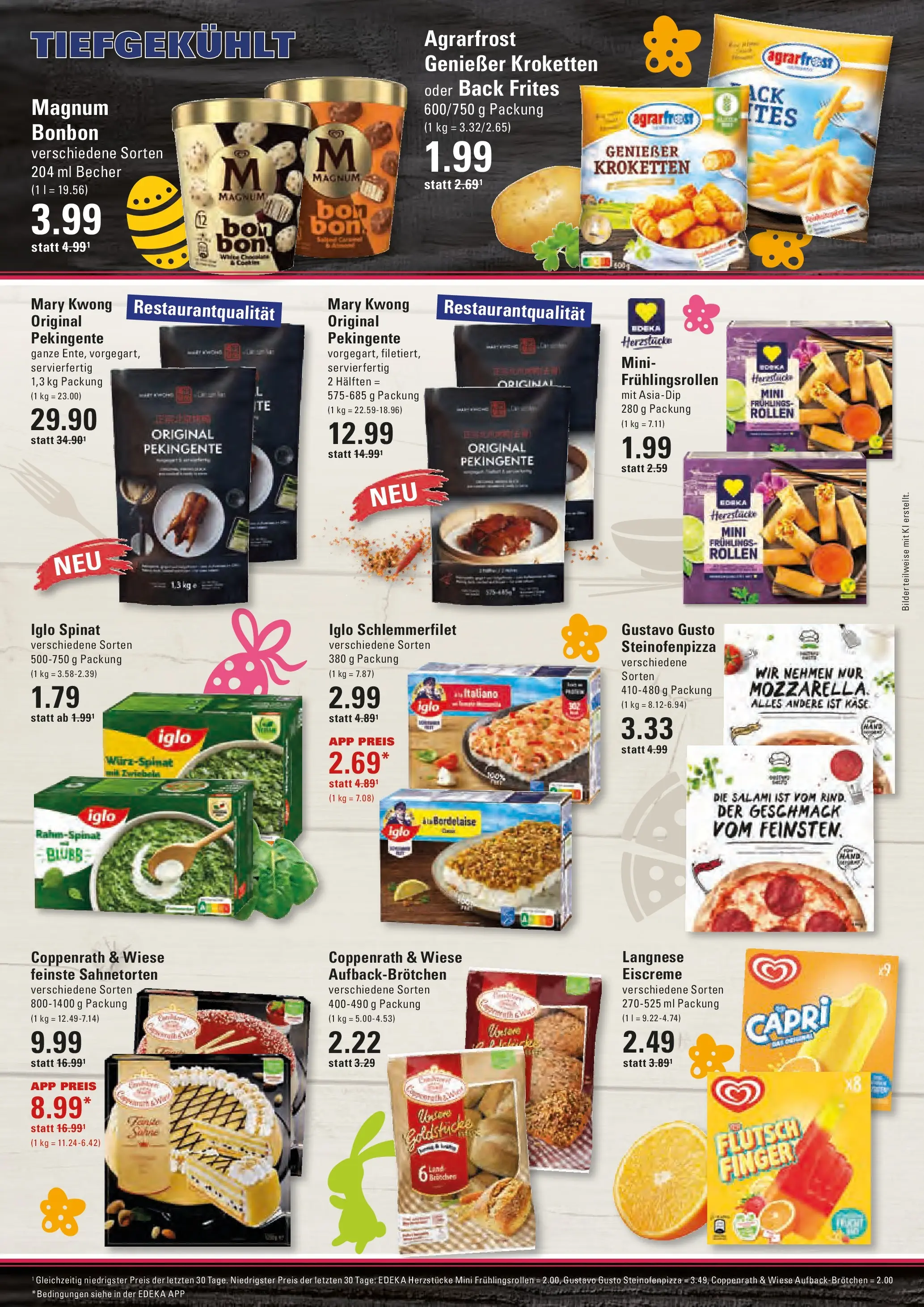 Edeka prospekt Stade	 (ab 30.03.2026) » Angebote Online | Seite: 10 | Produkte: Eiscreme, Bilder, Salami, Pizza