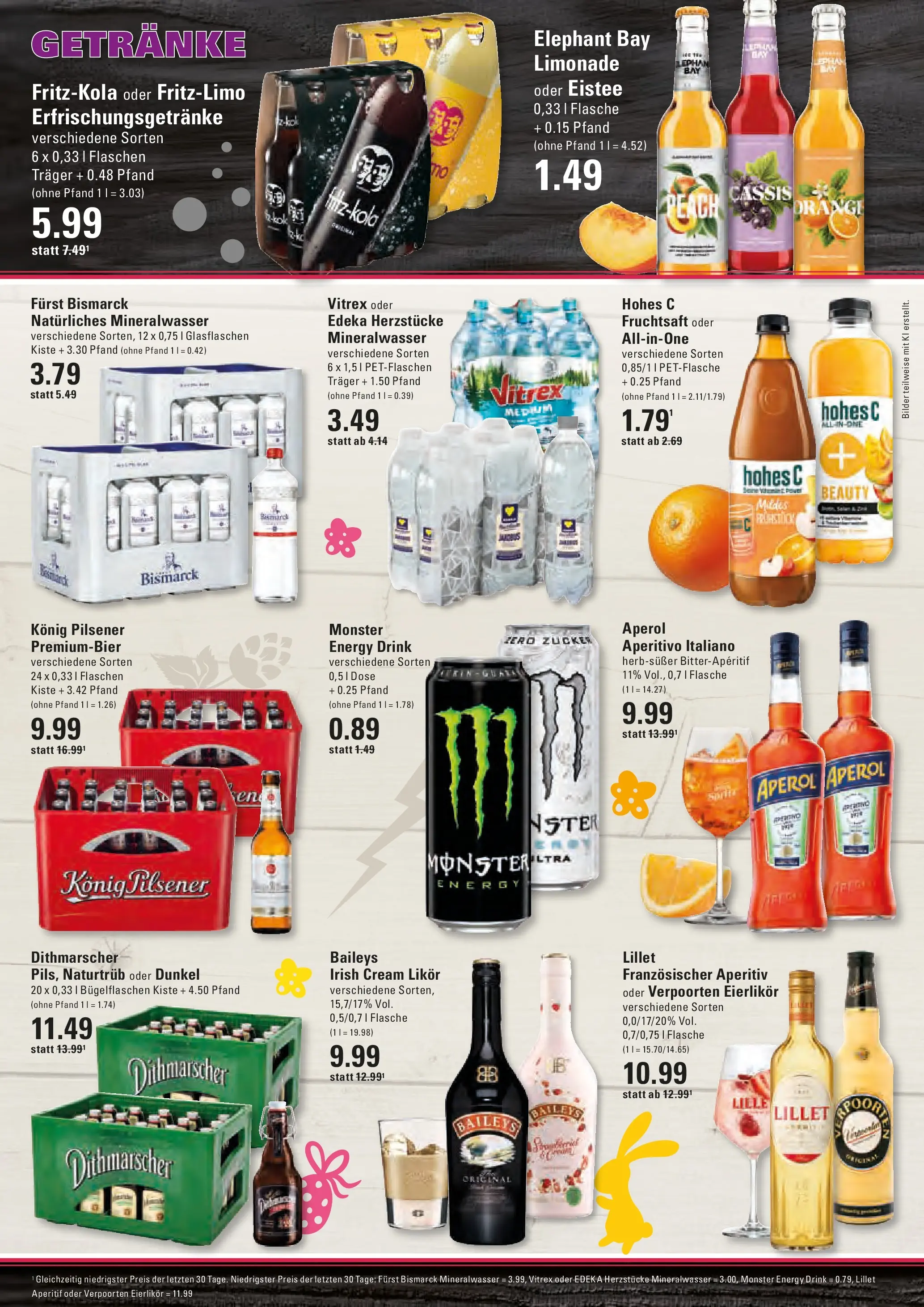 Edeka prospekt Stade	 (ab 30.03.2026) » Angebote Online | Seite: 14 | Produkte: Likör, Lillet, Monster, Zucker