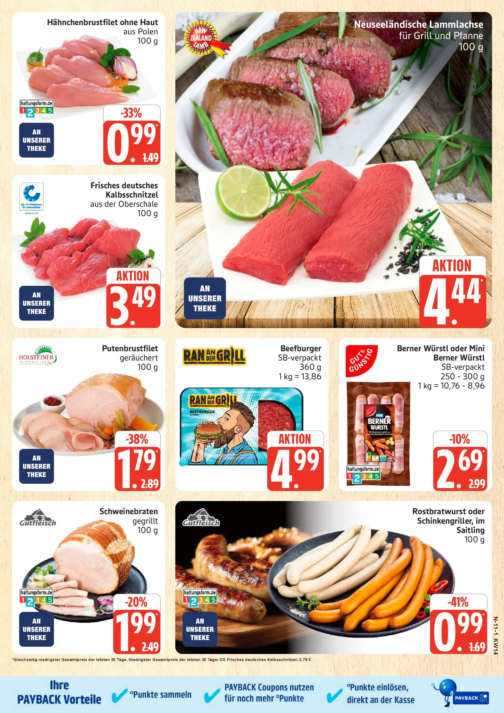 Edeka prospekt Rostock	 (ab 29.03.2026) » Angebote Online | Seite: 11 | Produkte: Grill, Theke, Würstl