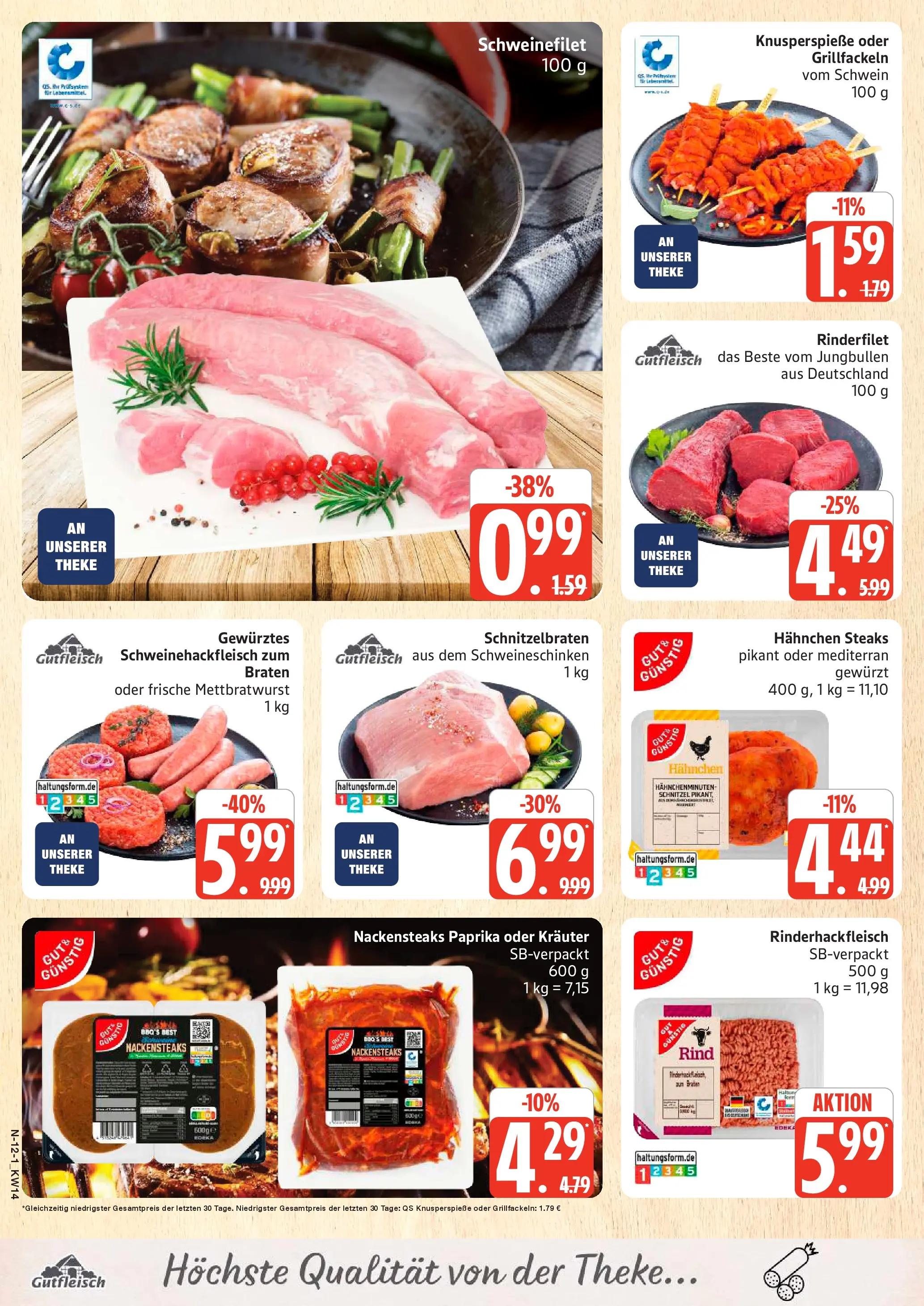Angebote (ab 30.03.2026) » Angebote Online | Seite: 12 | Produkte: Rinderfilet, Schnitzel, Schweinefilet, Paprika