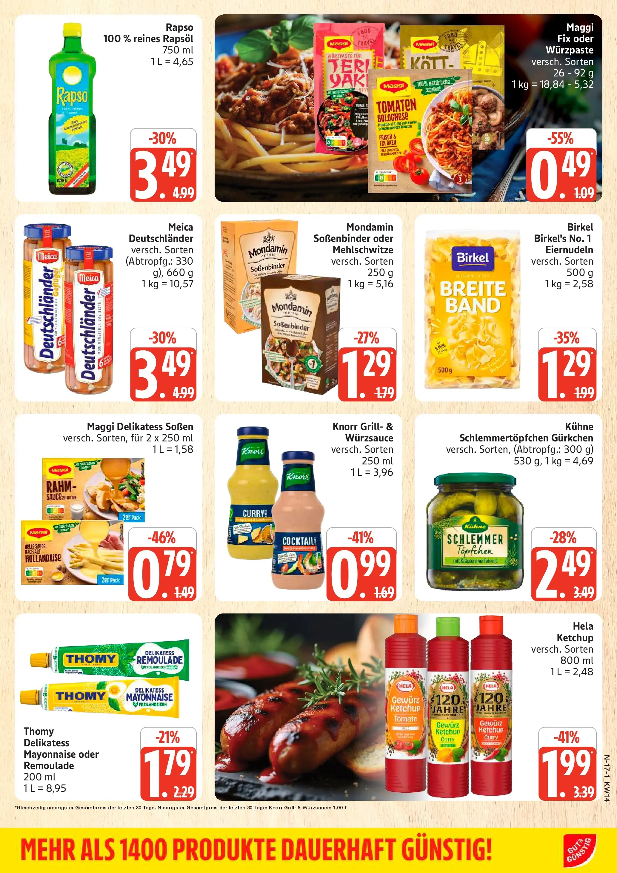 Edeka prospekt Rostock	 (ab 29.03.2026) » Angebote Online | Seite: 17 | Produkte: Grill, Maggi, Tomaten, Ketchup