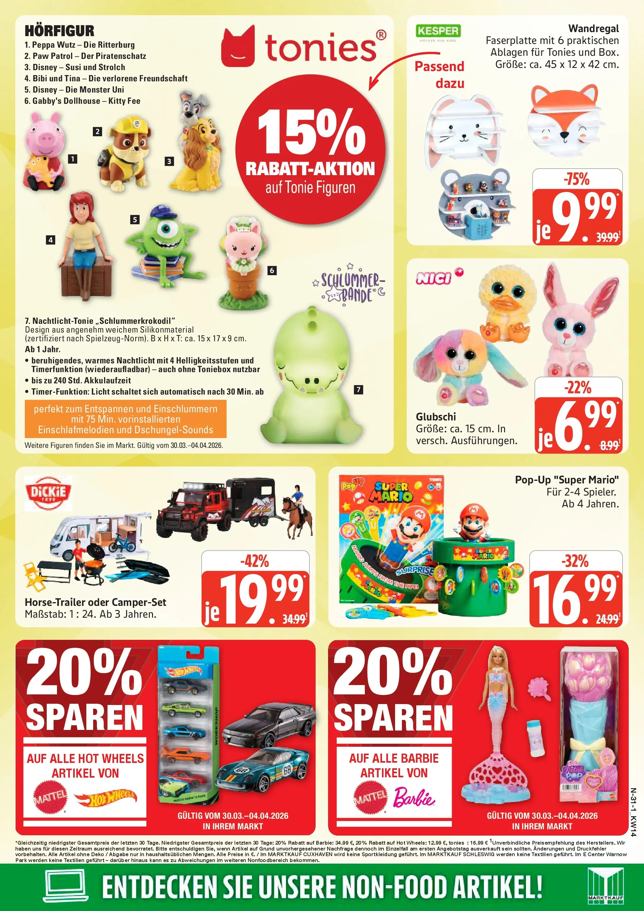 Edeka prospekt Rostock	 (ab 29.03.2026) » Angebote Online | Seite: 31 | Produkte: Wandregal, Monster, Nachtlicht