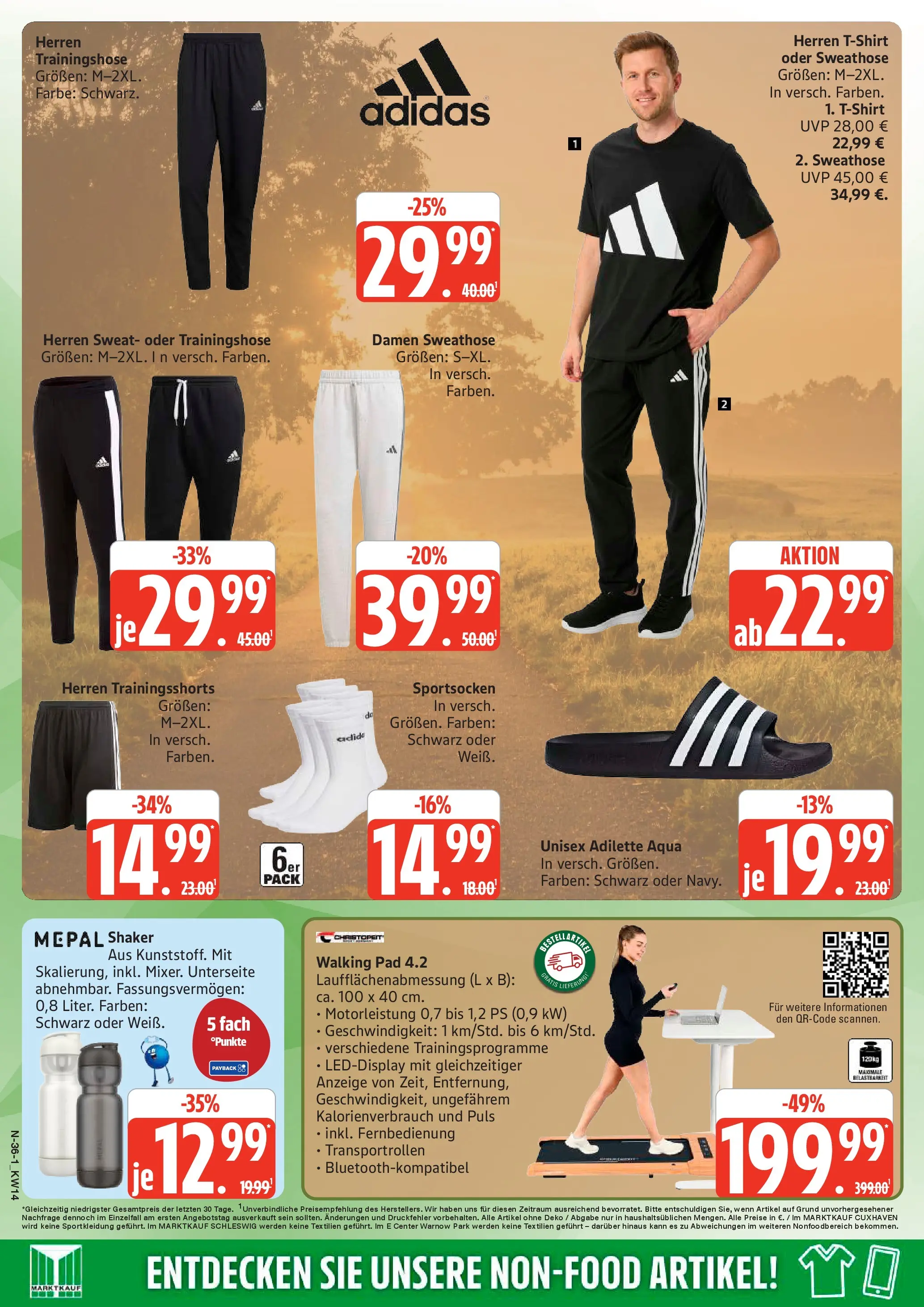 Edeka prospekt Rostock	 (ab 29.03.2026) » Angebote Online | Seite: 36 | Produkte: Sweathose, T-Shirt, Trainingshose, Walking