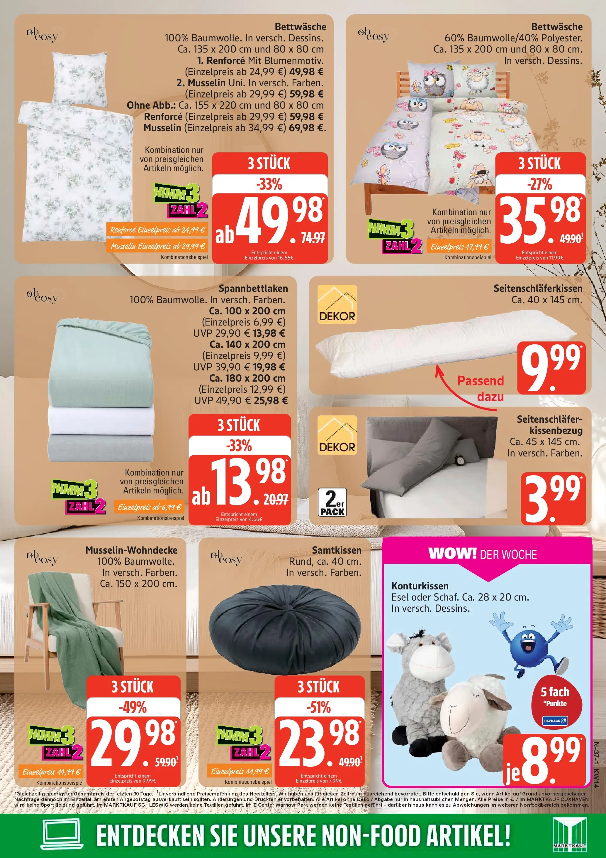 Edeka prospekt Rostock	 (ab 29.03.2026) » Angebote Online | Seite: 37 | Produkte: Bettwäsche