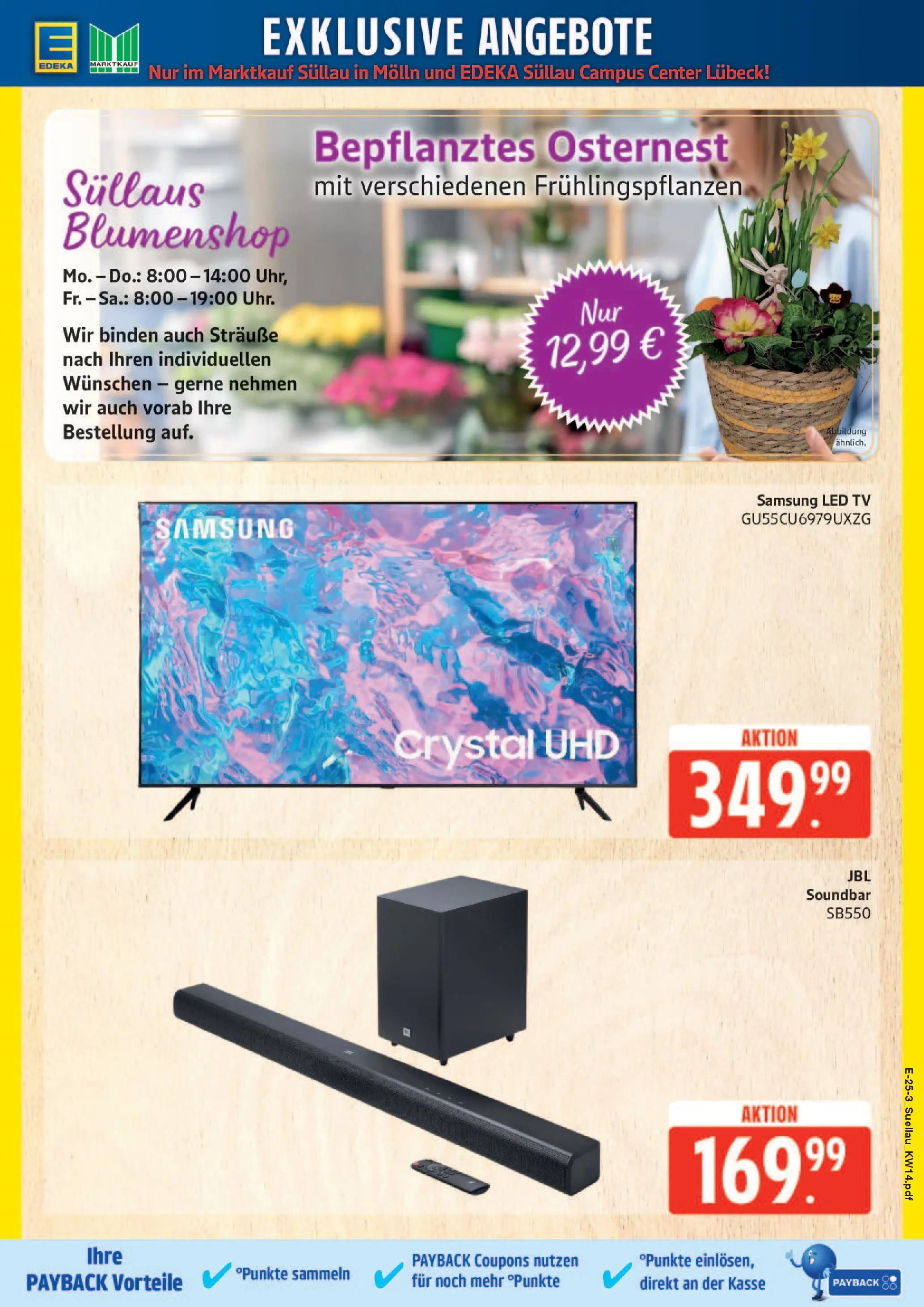 Edeka prospekt Ratzeburg	 (ab 30.03.2026) » Angebote Online | Seite: 30 | Produkte: Samsung, Soundbar, TV