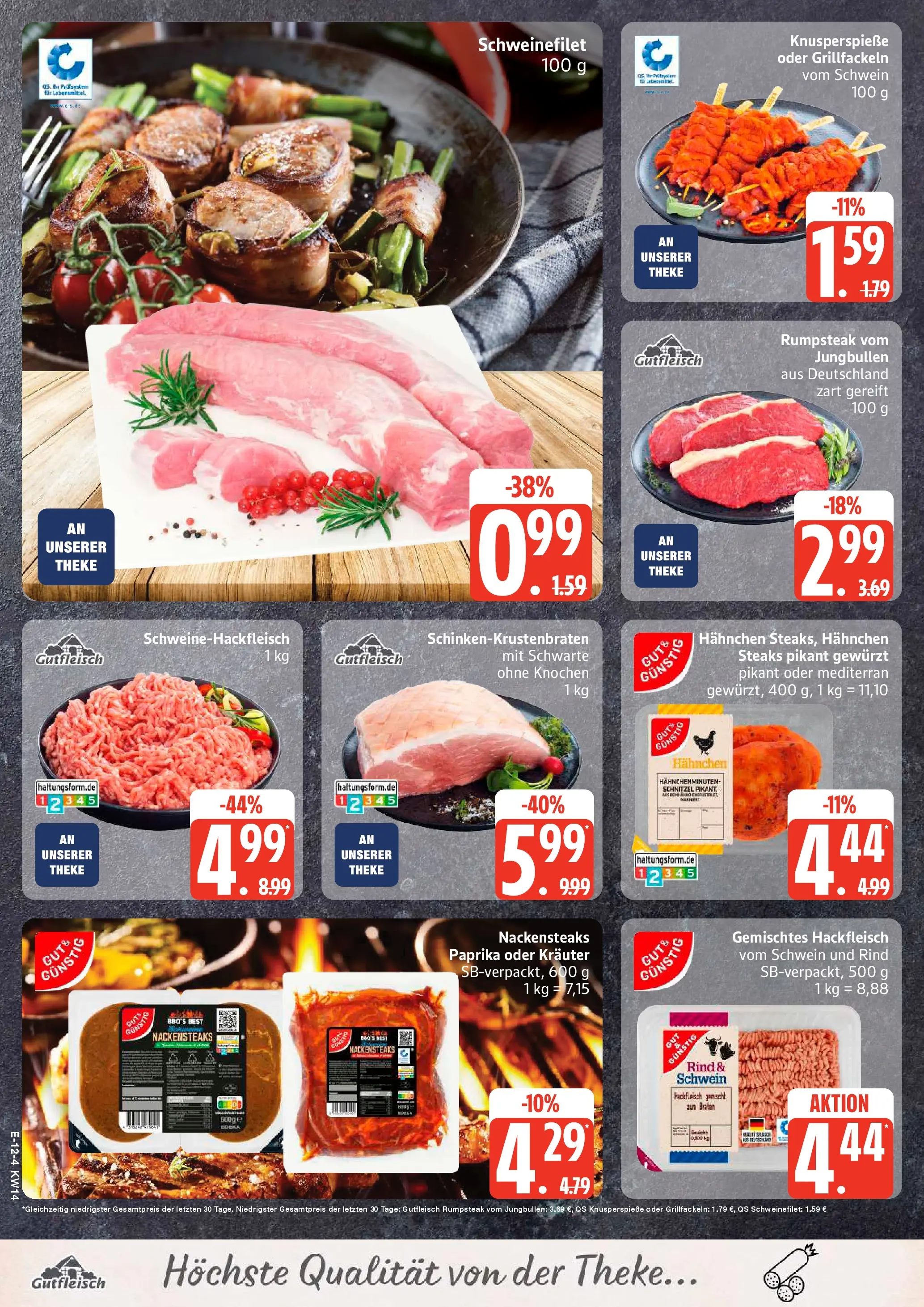 Angebote (ab 30.03.2026) » Angebote Online | Seite: 12 | Produkte: Rumpsteak, Hahnchen, Schweinefilet, Steak