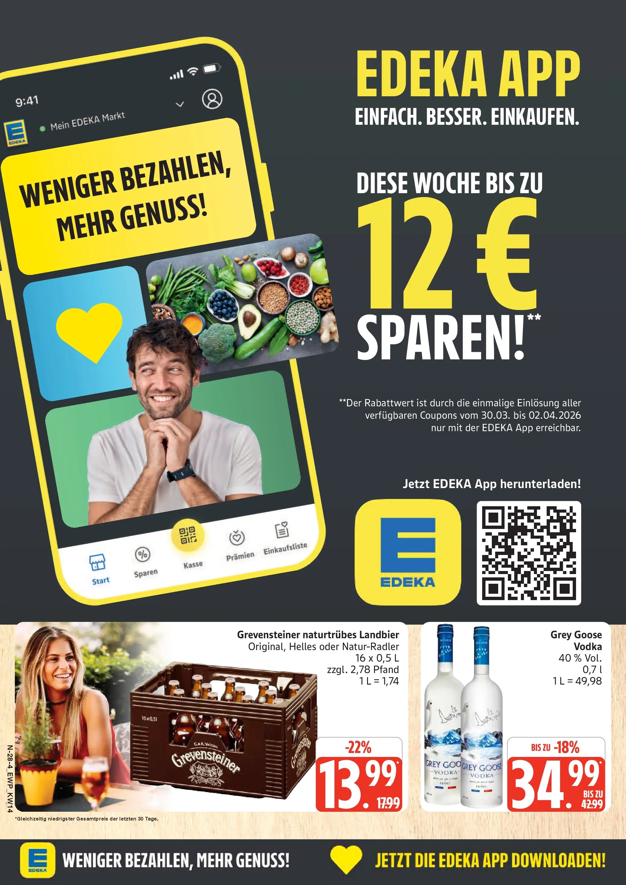 Edeka prospekt Rostock	 (ab 29.03.2026) » Angebote Online | Seite: 28 | Produkte: Vodka