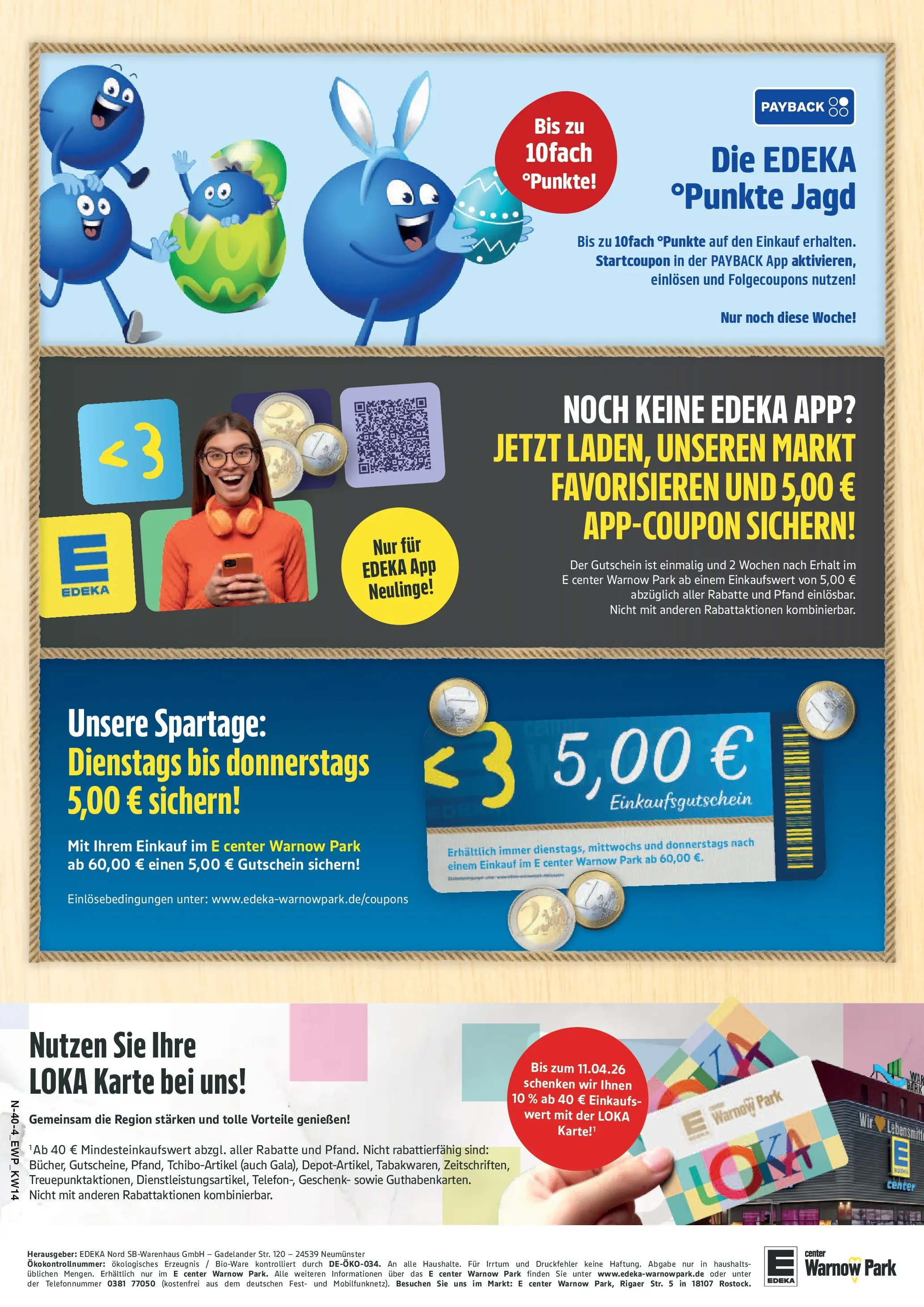 Edeka prospekt Rostock	 (ab 29.03.2026) » Angebote Online | Seite: 40