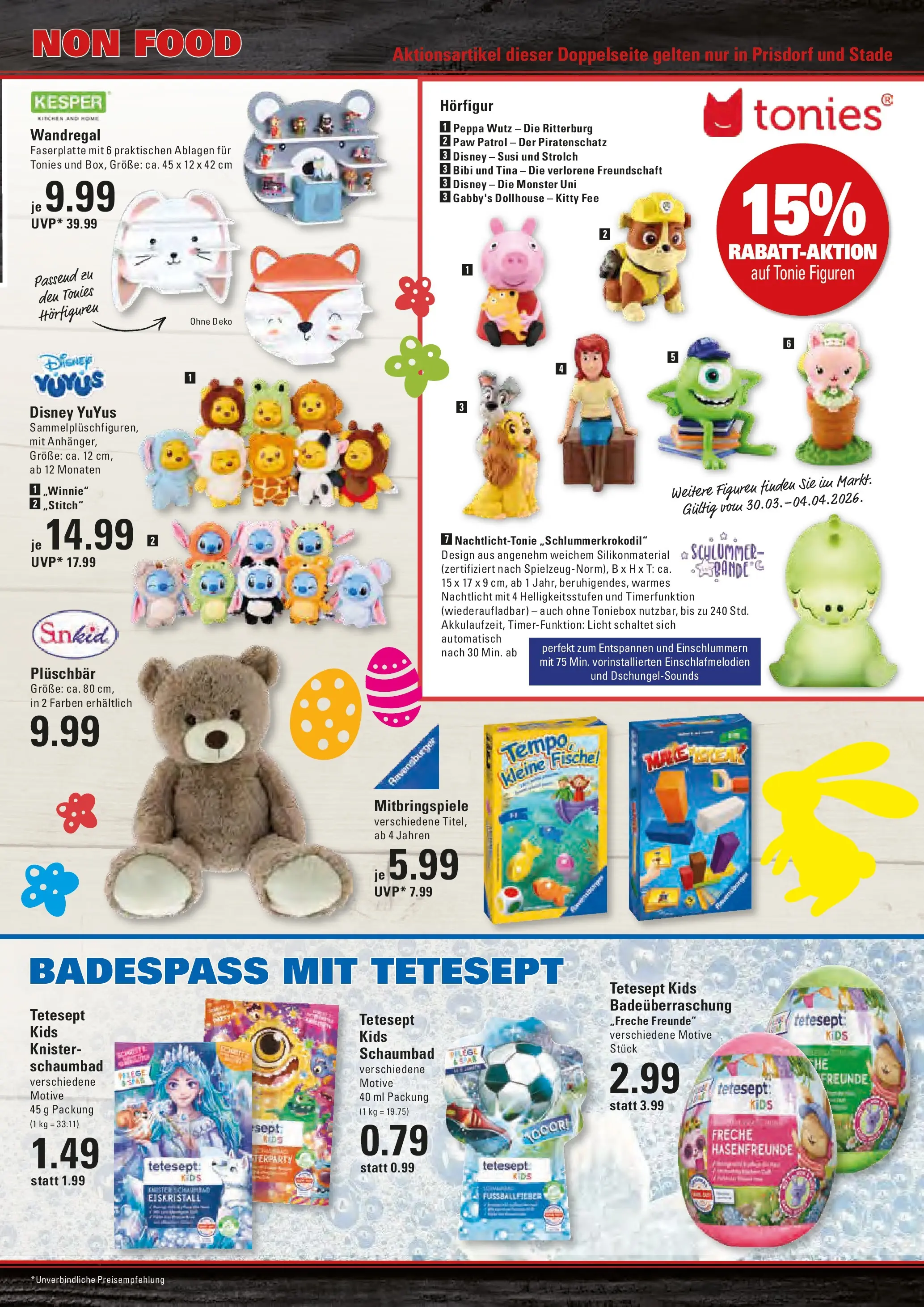 Edeka prospekt Stade	 (ab 30.03.2026) » Angebote Online | Seite: 17 | Produkte: Wandregal, Monster, Nachtlicht