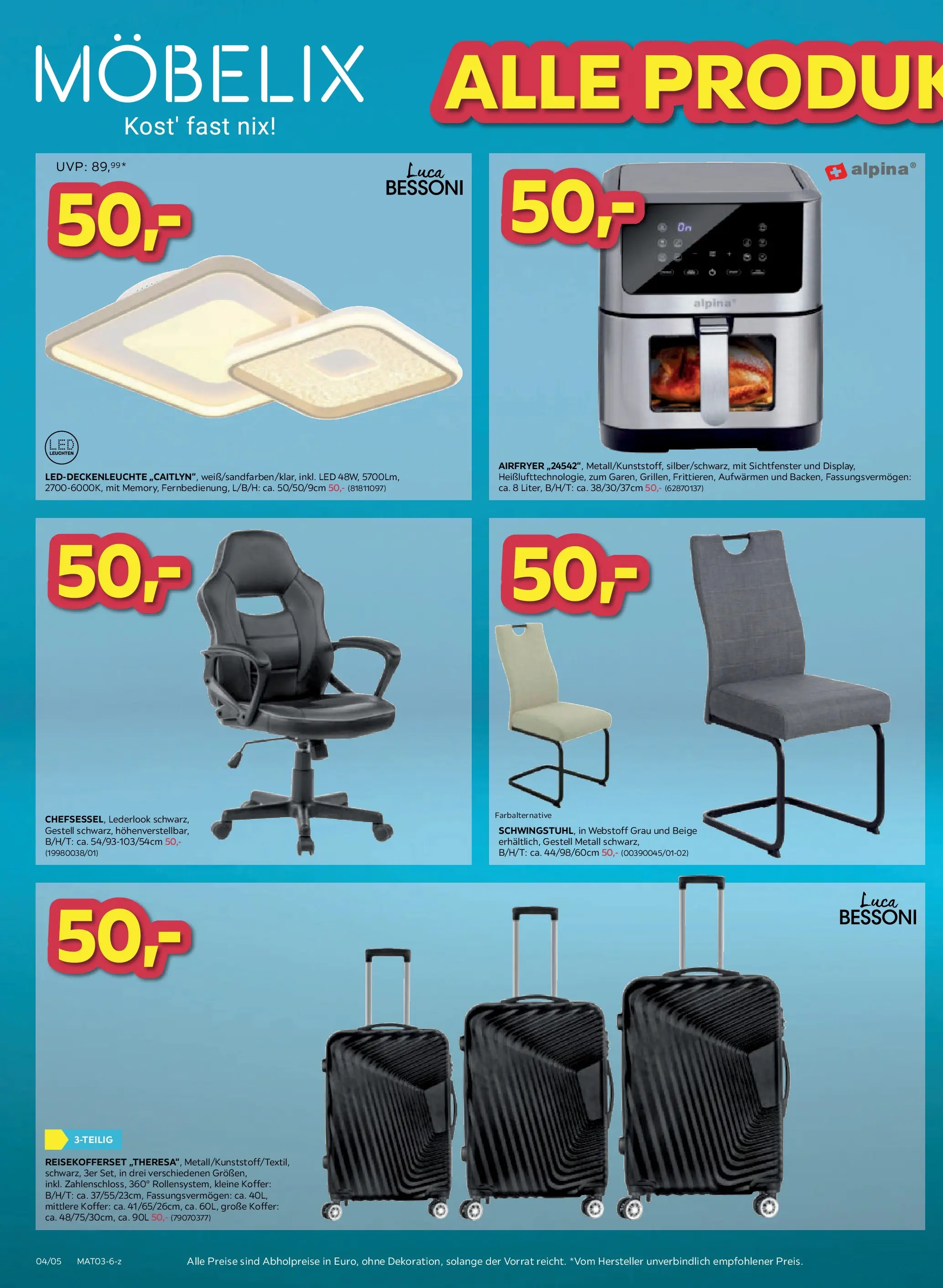 Möbelix Mistelbach, Zams, Zell Am See von 24.03.2026 - Aktuelle Angebote | Seite: 4 | Produkte: Koffer