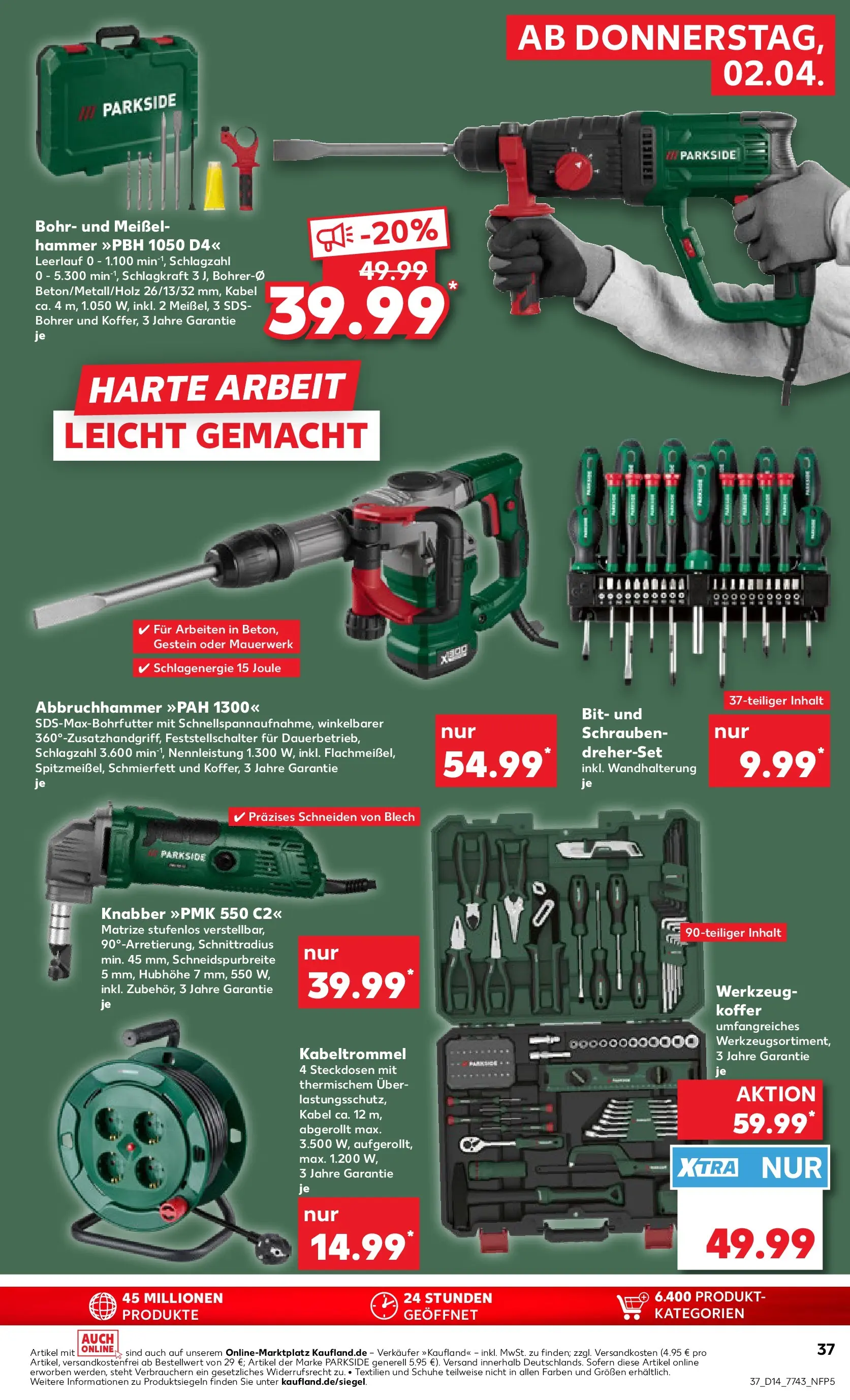 Prospekt Kaufland ab 01.04.2026 » Angebote Online zum Blättern | Seite: 37 | Produkte: Kabel, Box, Koffer