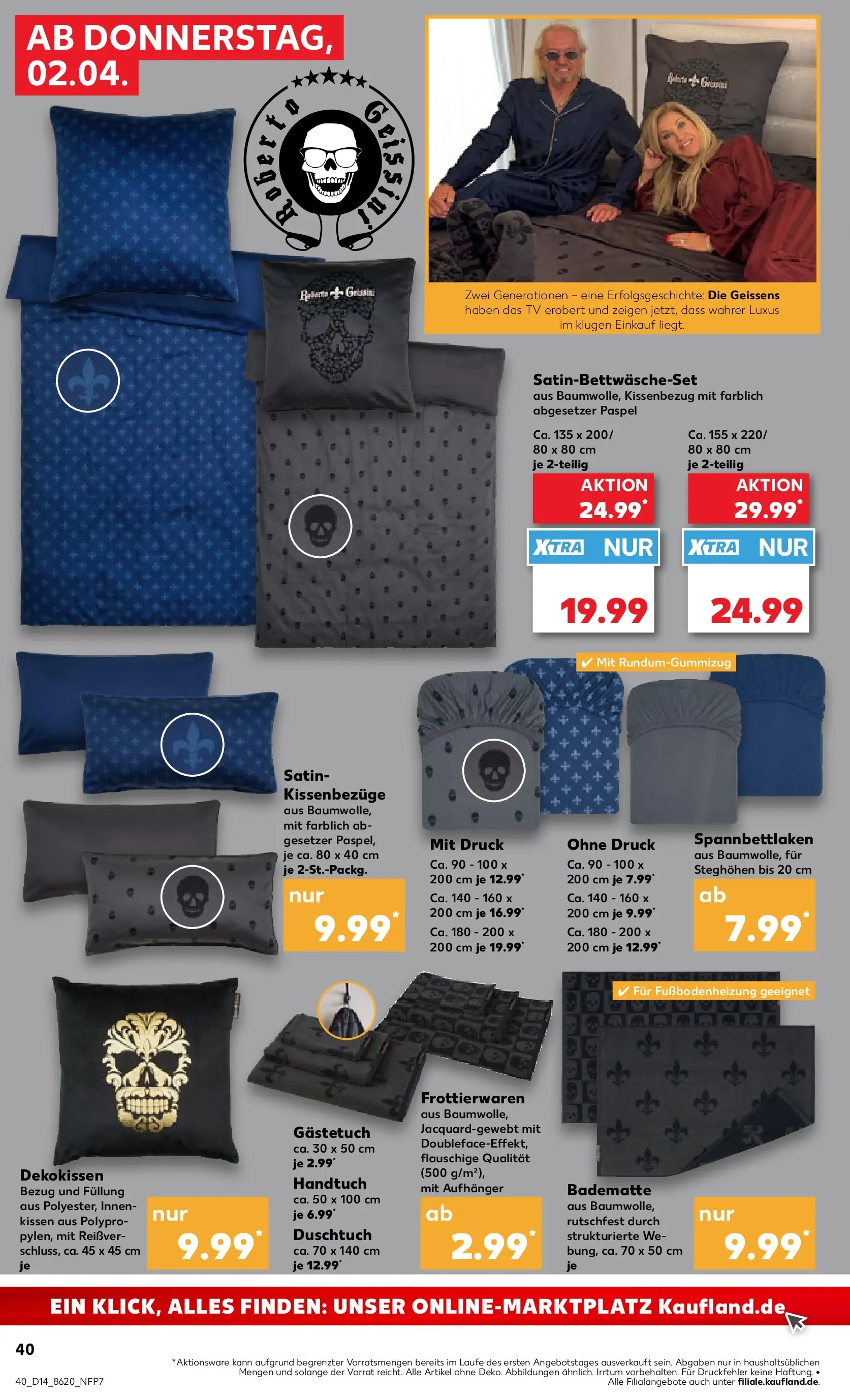 Prospekt Kaufland ab 01.04.2026 » Angebote Online zum Blättern | Seite: 40 | Produkte: Kissen, TV